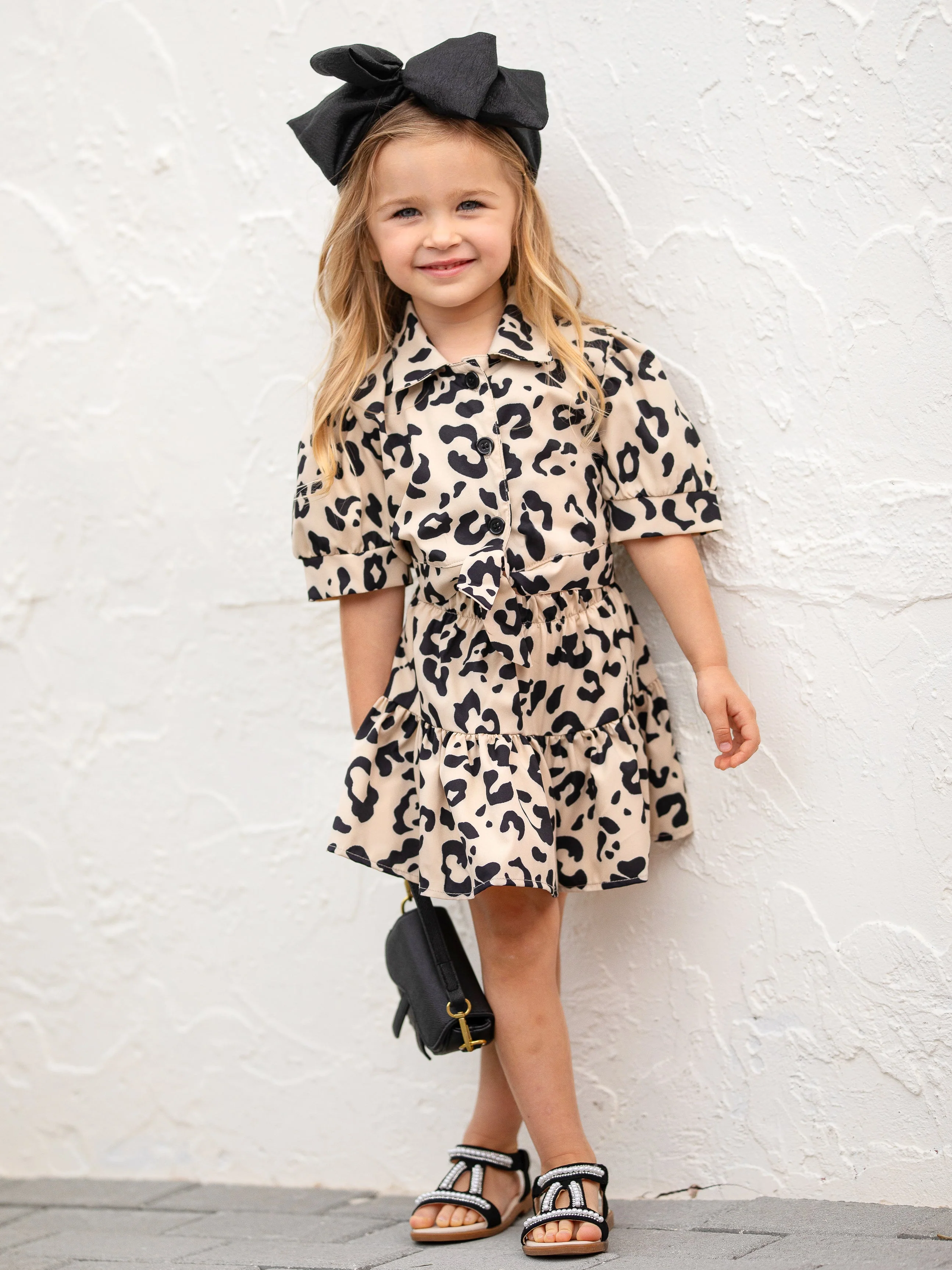 Oh What Fun Leopard Ruffle Skirt Set - Image 4