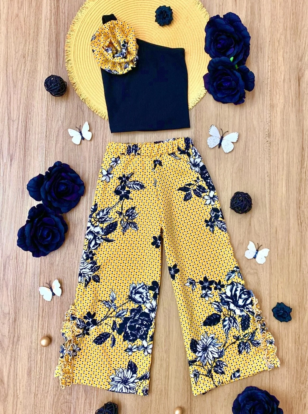 A Fabulous Day One-Shoulder Palazzo Pants Set - Image 4