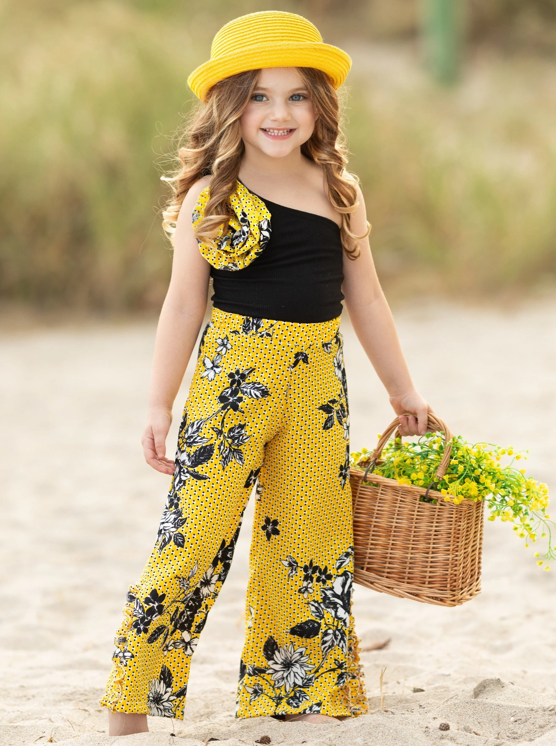 A Fabulous Day One-Shoulder Palazzo Pants Set - Image 5