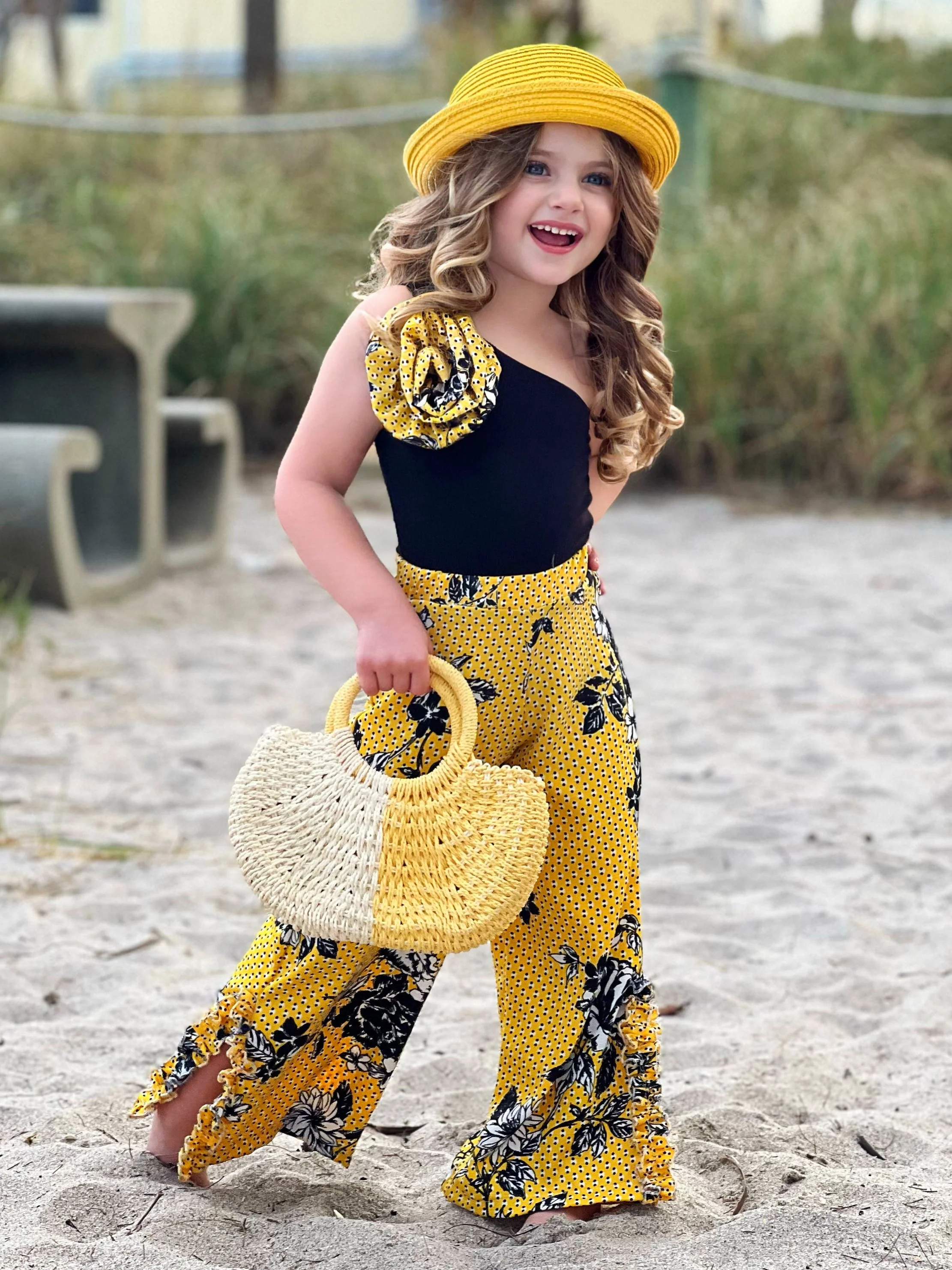 A Fabulous Day One-Shoulder Palazzo Pants Set - Image 6