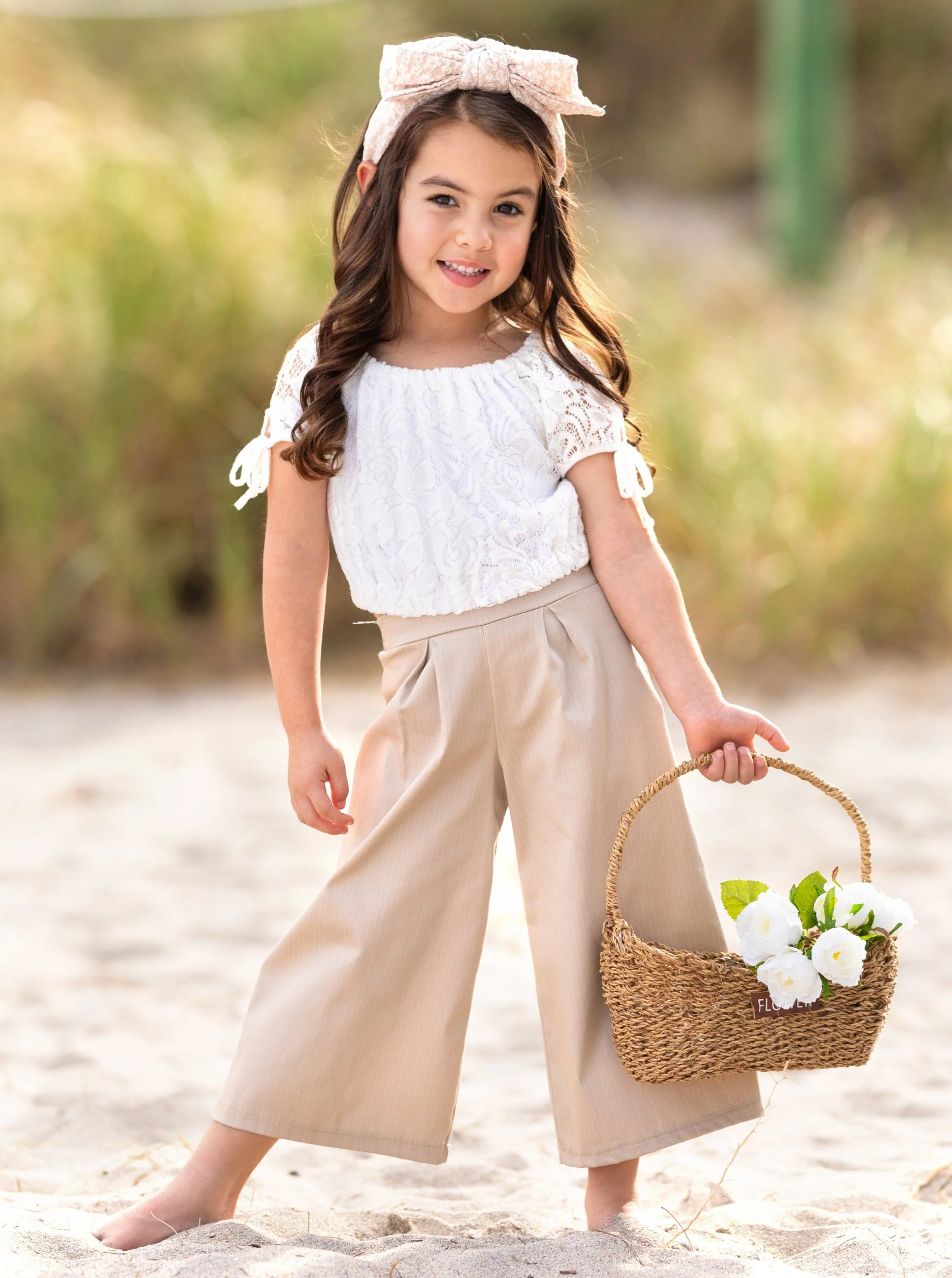Lace In Fashion Palazzo Pants Set - Image 2