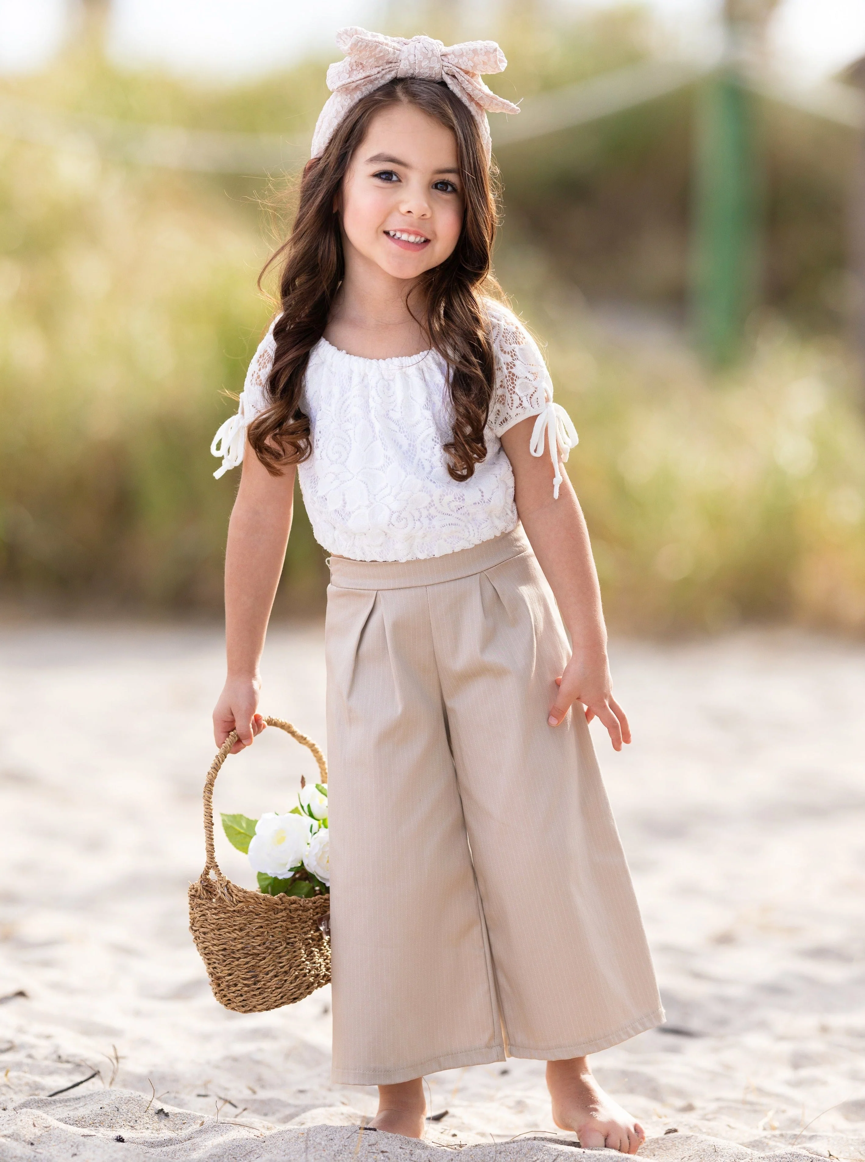 Lace In Fashion Palazzo Pants Set - Image 6