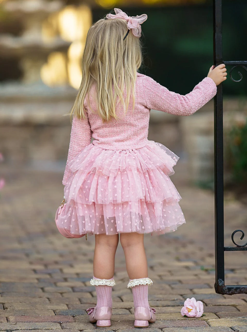 Fairy Flutter Pink Jacket and Tutu Skirt Set - Image 6