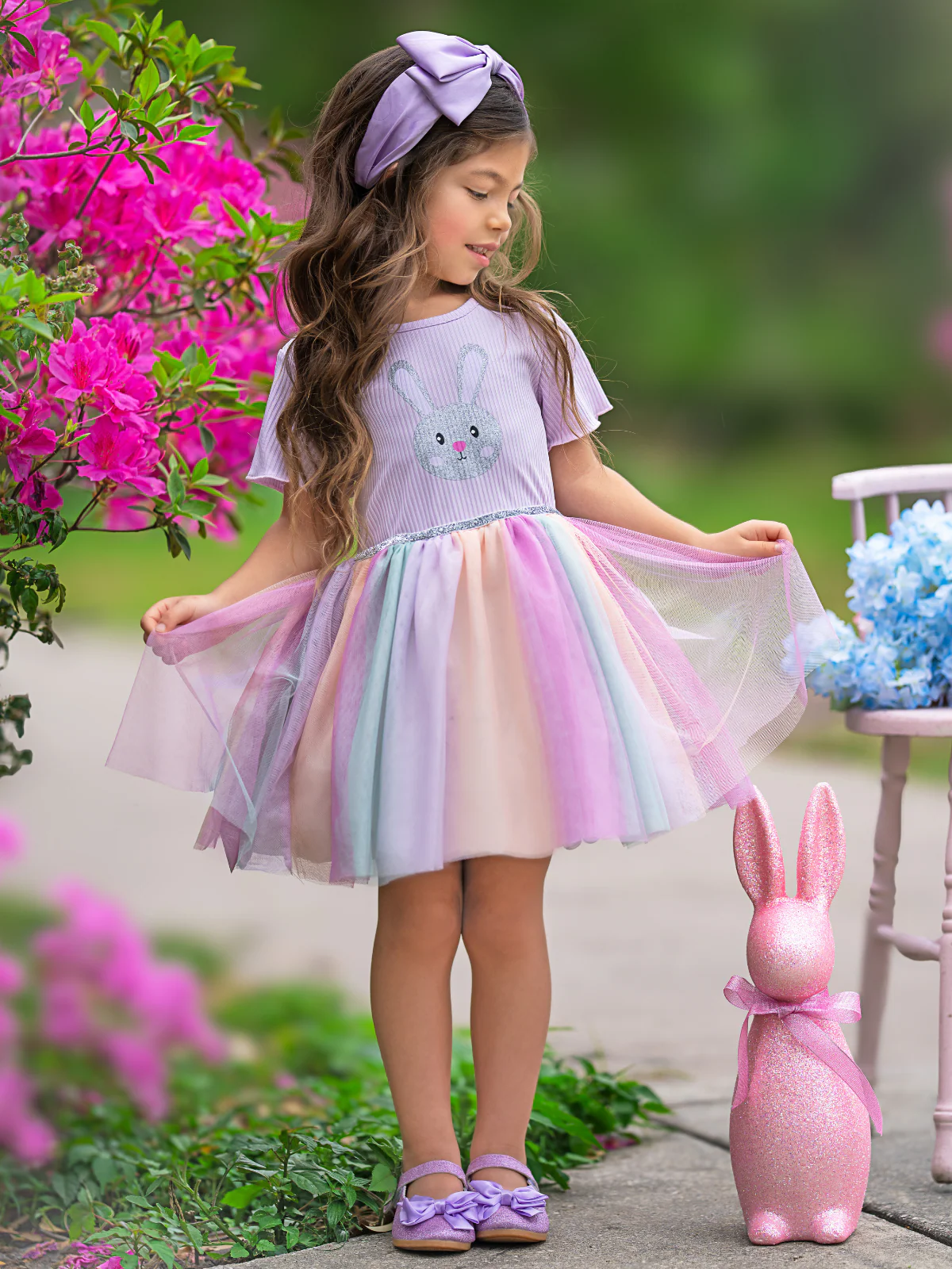 Pastel Bunny Tutu Dress - Image 2
