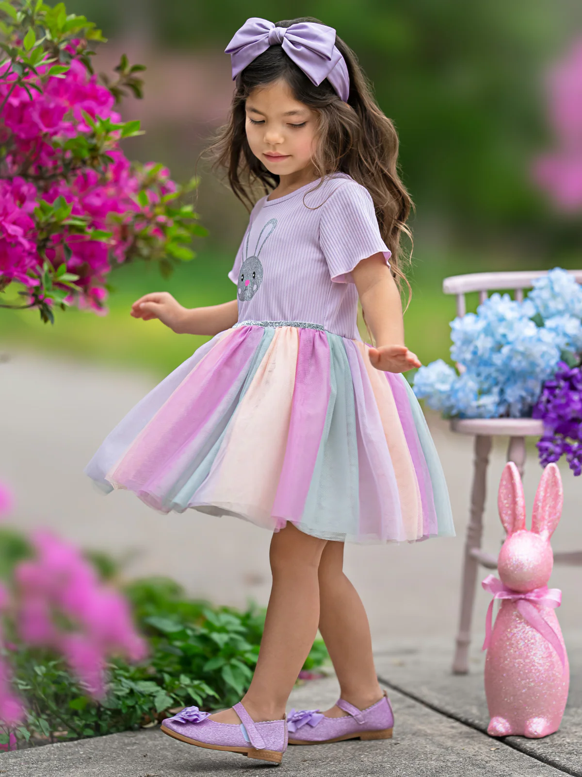 Pastel Bunny Tutu Dress - Image 3