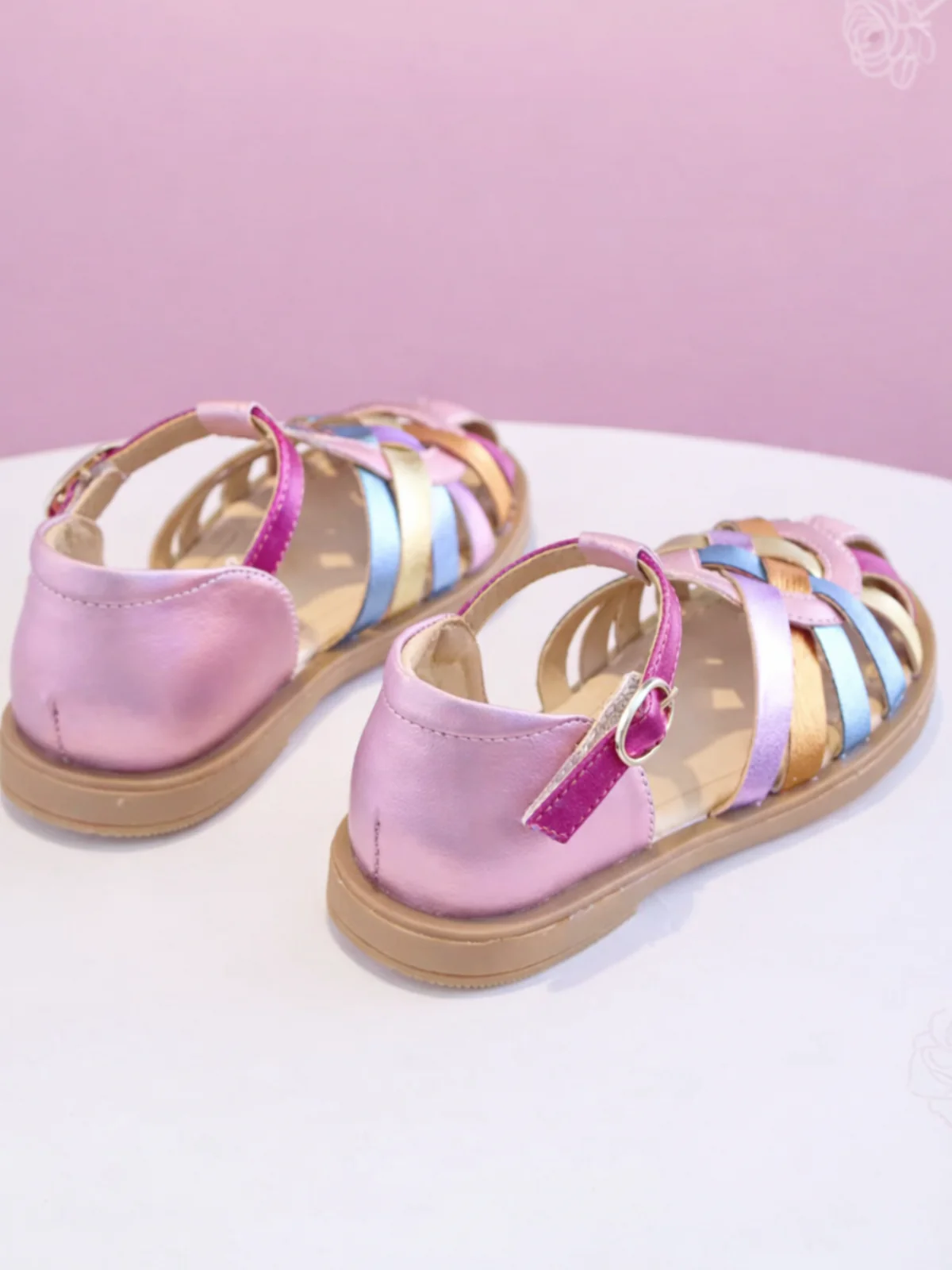 Pastel Rainbow Fisherman Sandals - Image 2