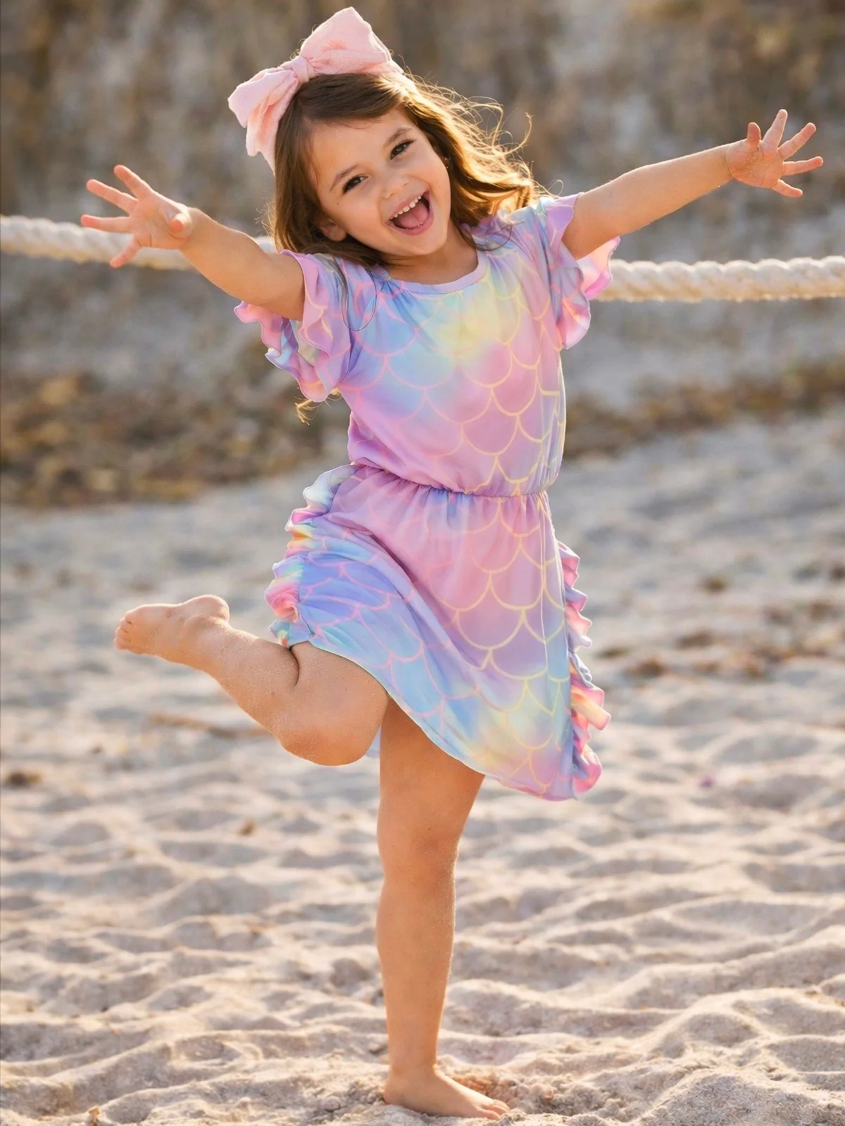 Pastel Waves Swimsuit Cover Up - Image 3