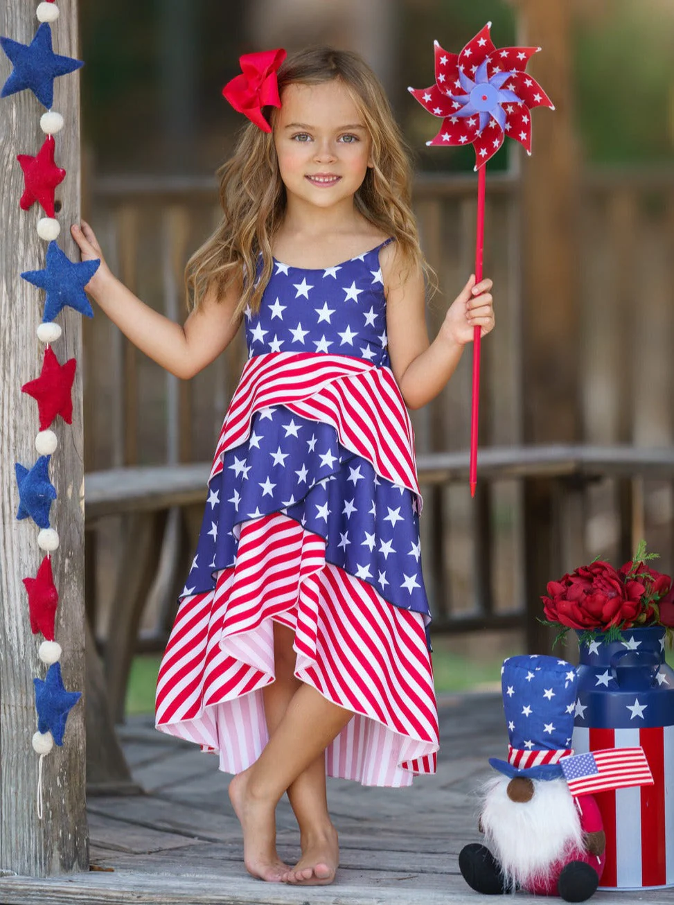 Patriotic Princess Tiered Dress - Image 2