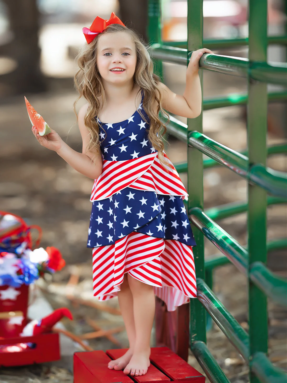 Patriotic Princess Tiered Dress - Image 7