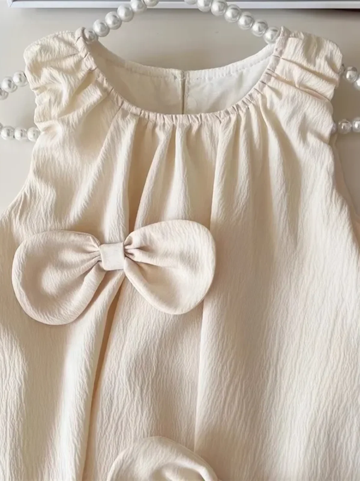 Pearl Bow Bubble Tank Dress - Image 2