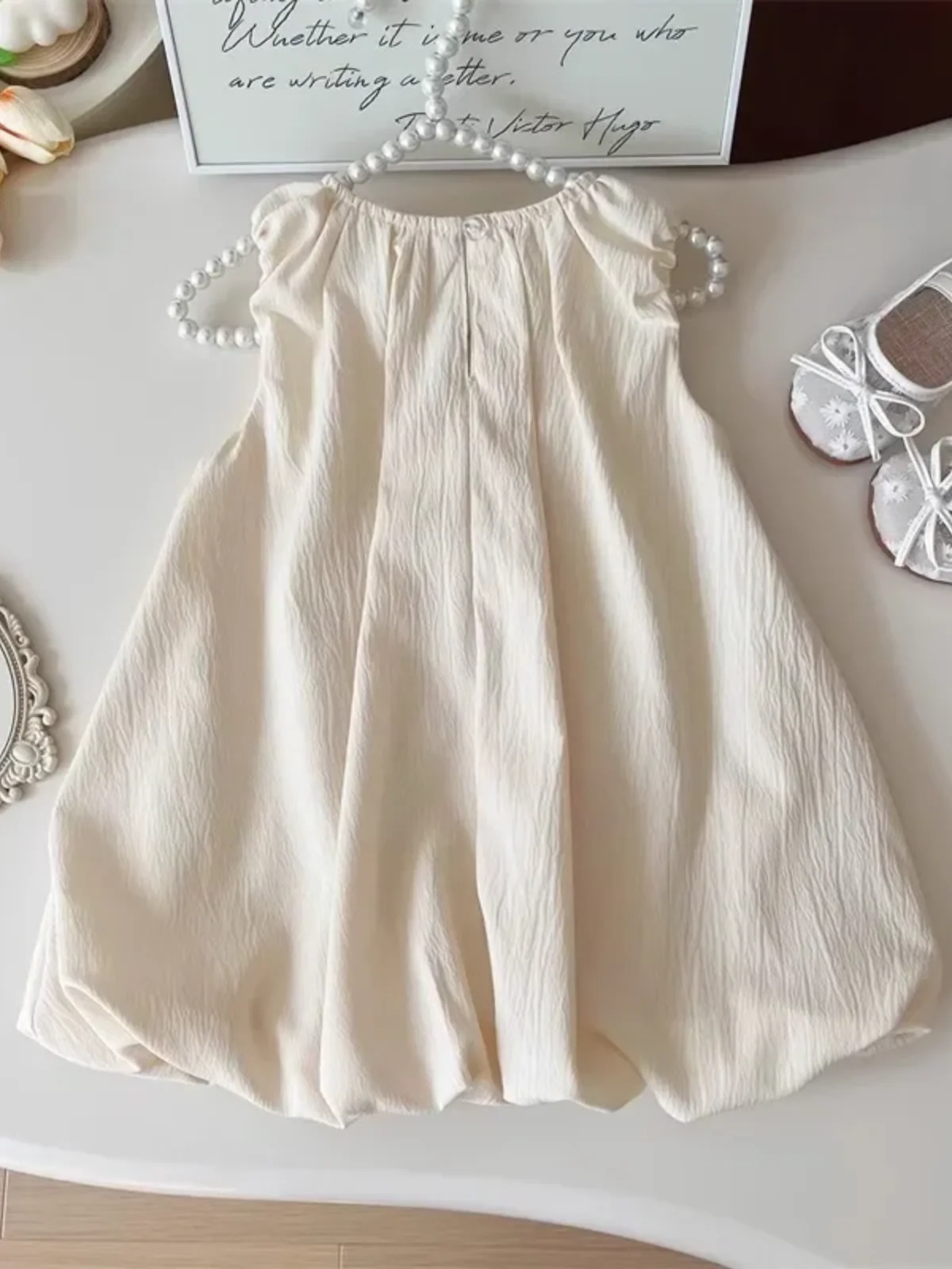 Pearl Bow Bubble Tank Dress - Image 3