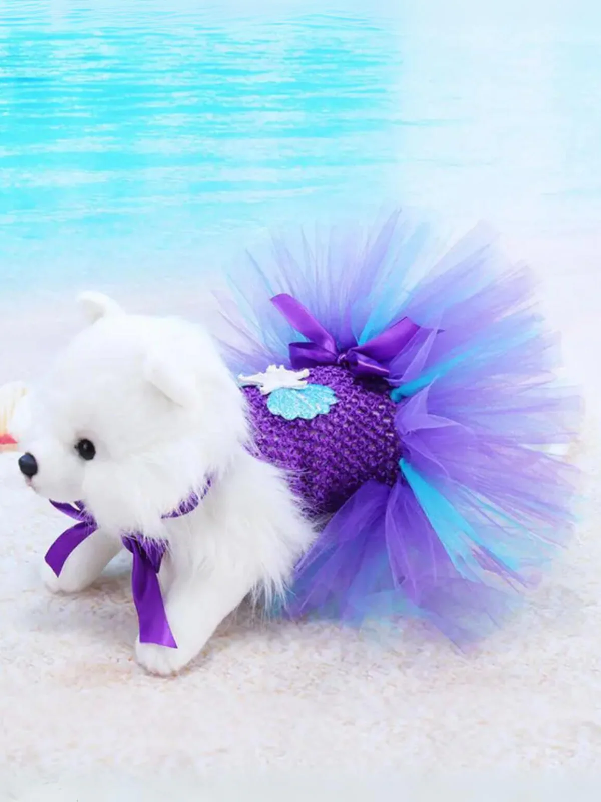 Dog Mermaid CuteTutu Dress Halloween Costume - Image 2