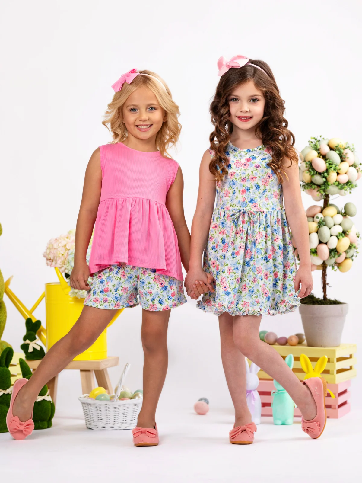Petal Grace Sleeveless Floral Easter Dress - Image 4