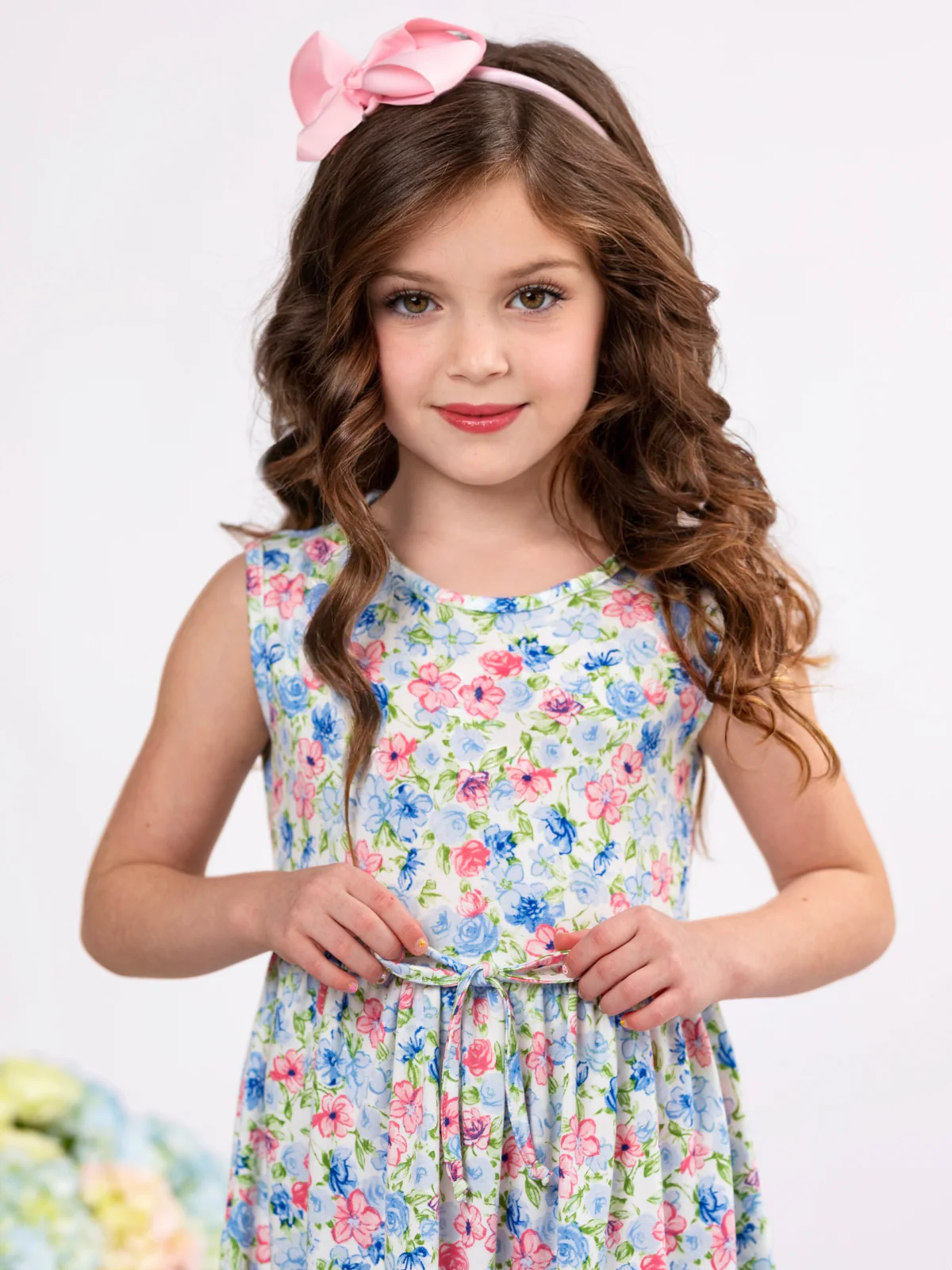 Petal Grace Sleeveless Floral Easter Dress - Image 6