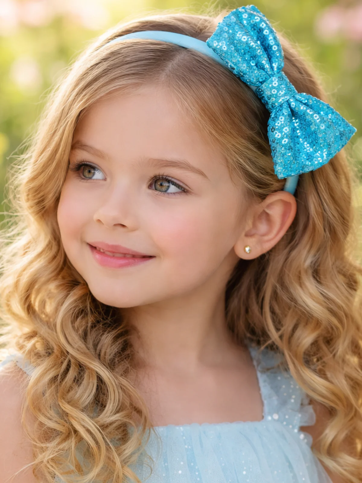 Petal Pop Sequin Bow Headband Set – Pack of 3 - Image 4