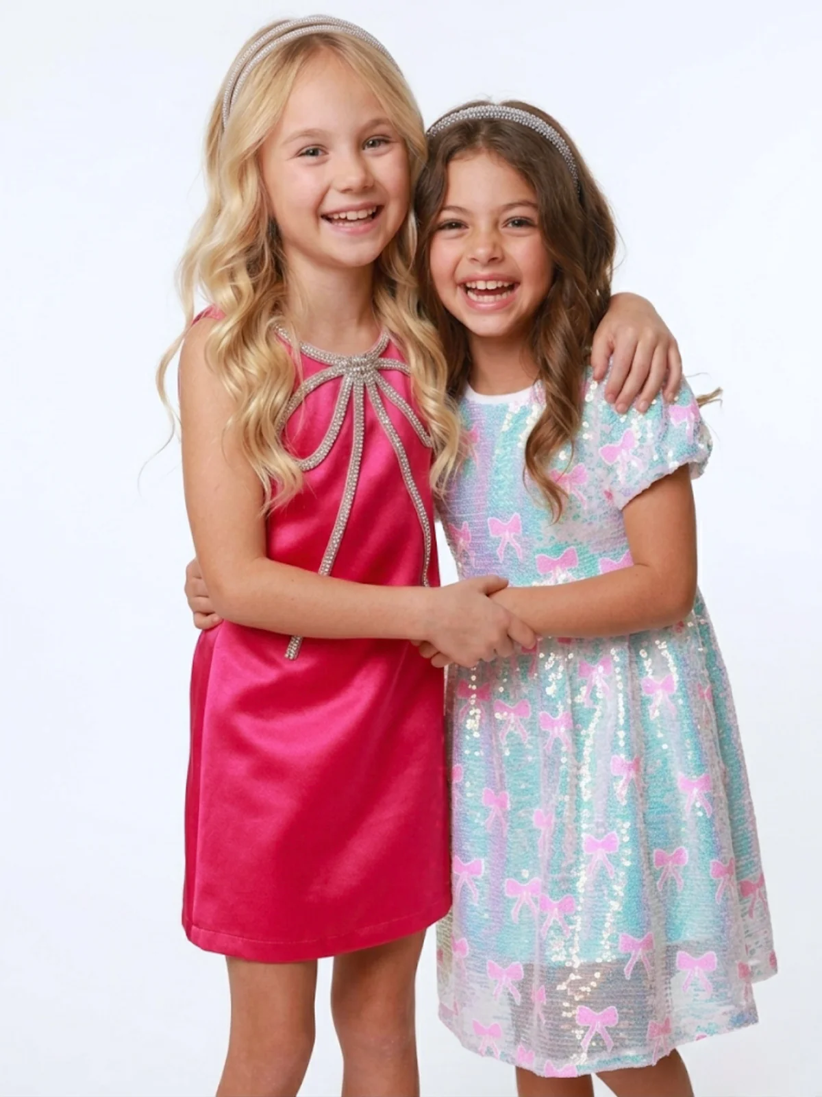 Fuchsia Flora Crystal-Bow Party Dress - Image 5