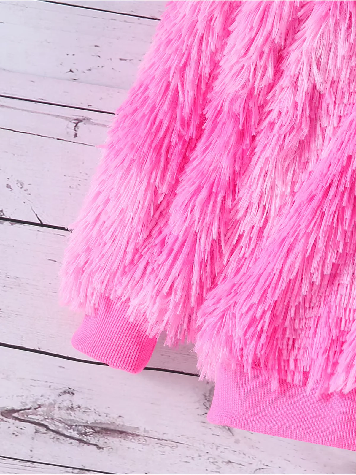 Petite Luxe Plush Fur Winter Coat - Image 3