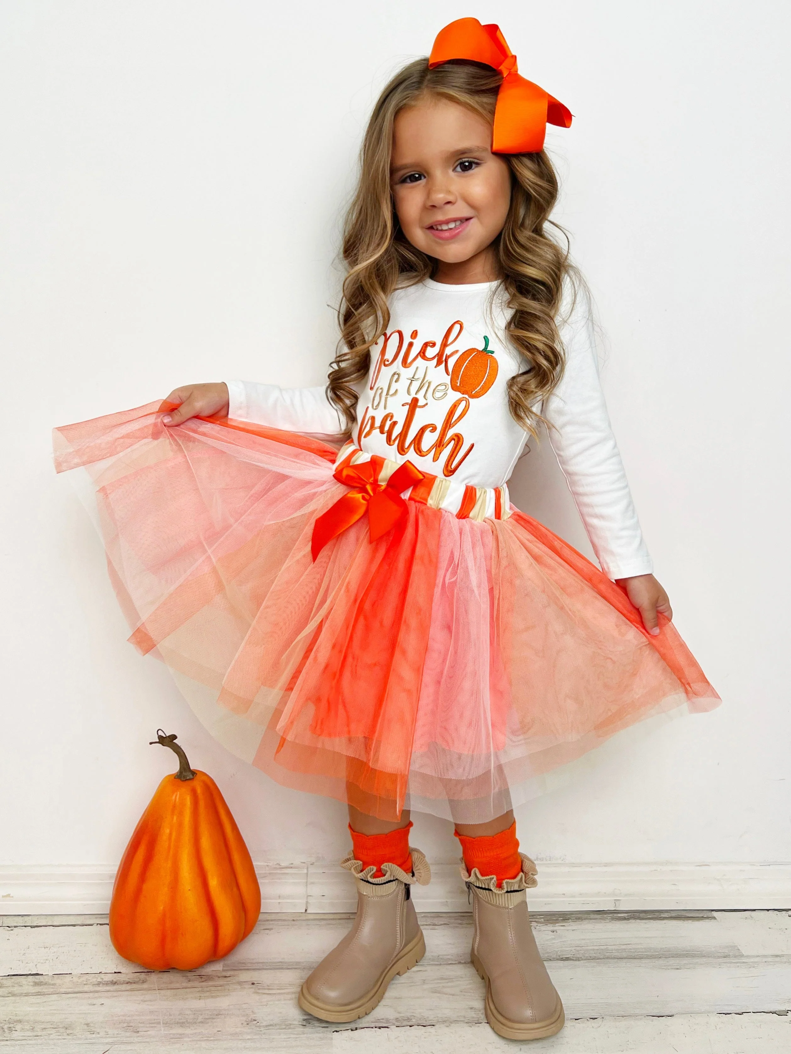 Pick of the Patch Long Sleeve and Tutu Skirt Set - Image 2