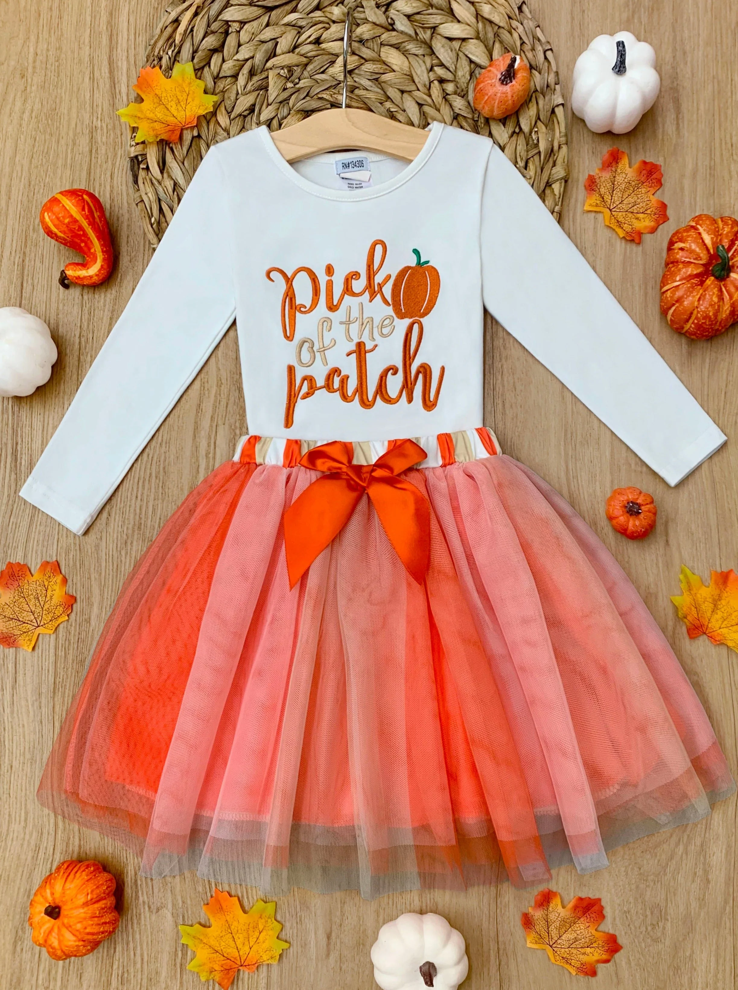Pick of the Patch Long Sleeve and Tutu Skirt Set - Image 3