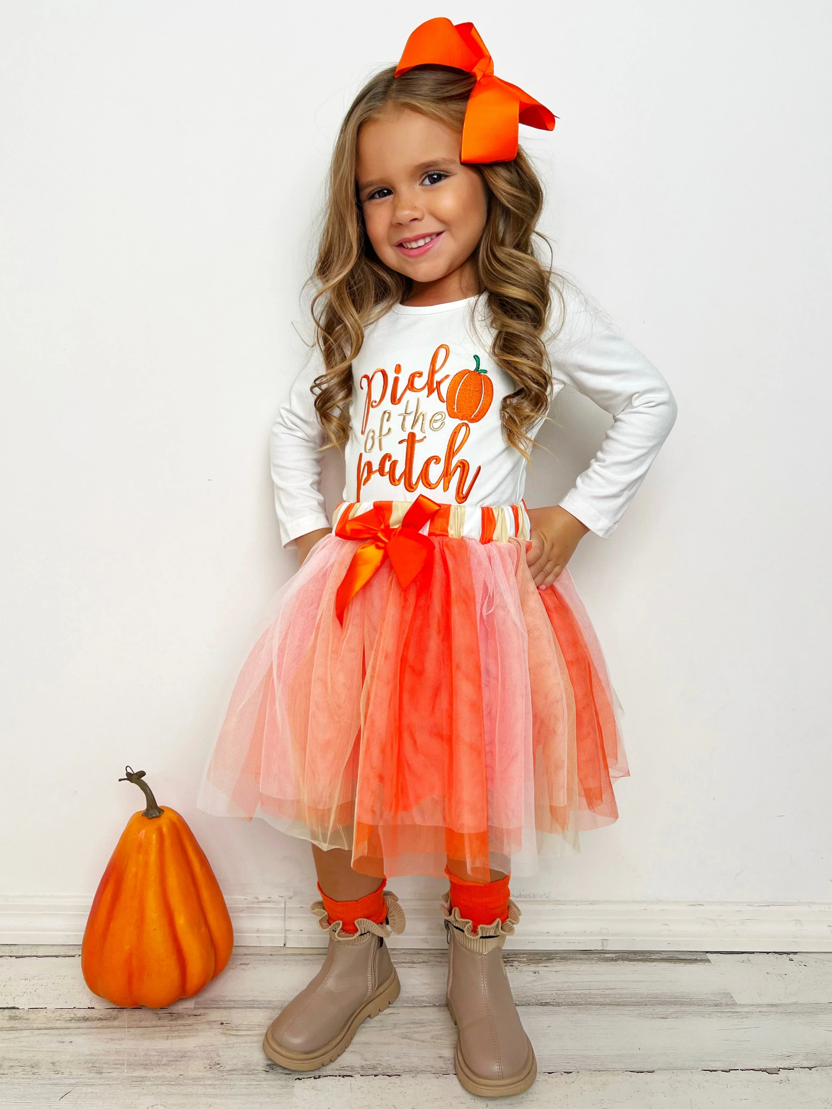 Pick of the Patch Long Sleeve and Tutu Skirt Set - Image 4