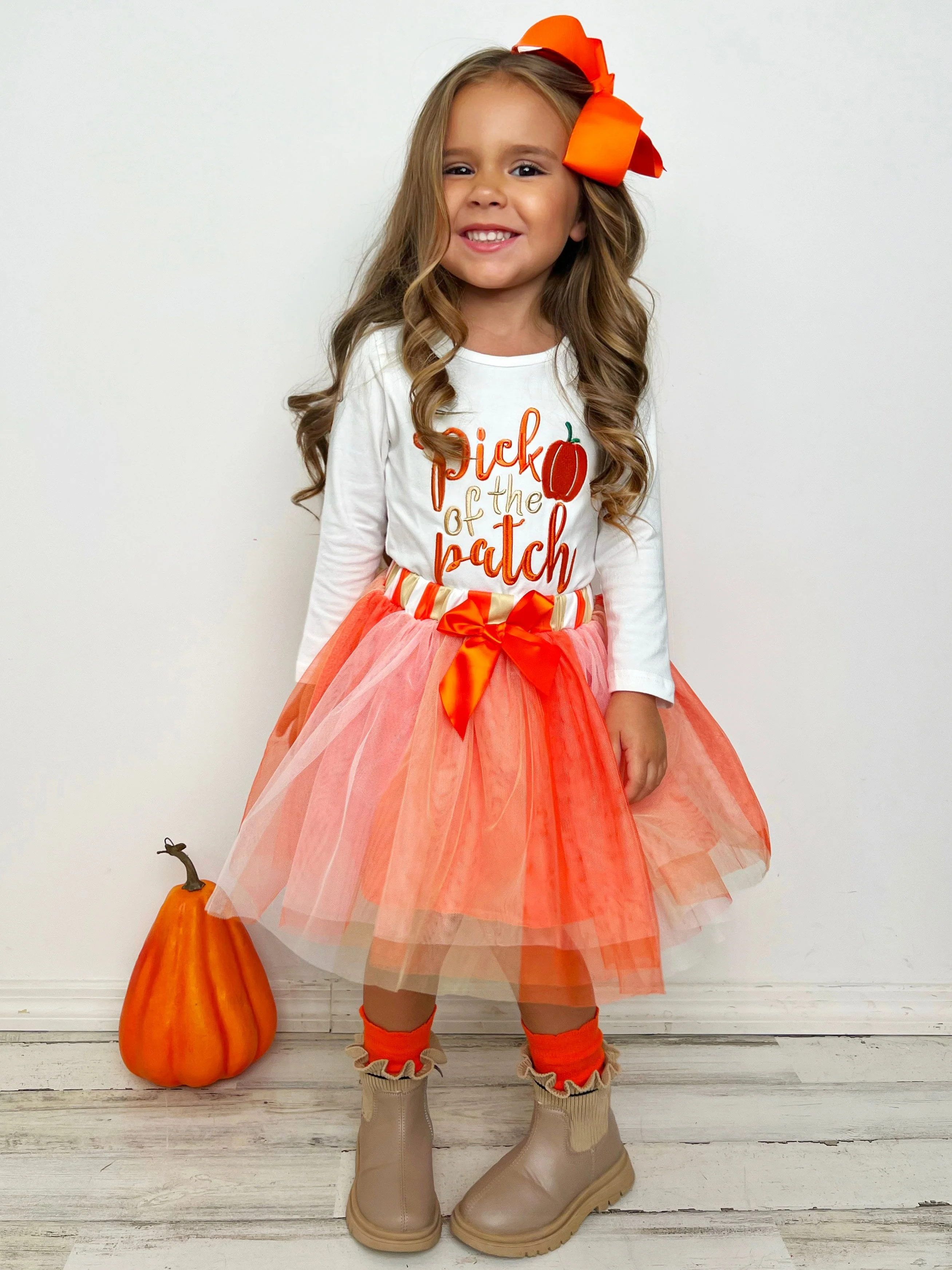 Pick of the Patch Long Sleeve and Tutu Skirt Set - Image 5