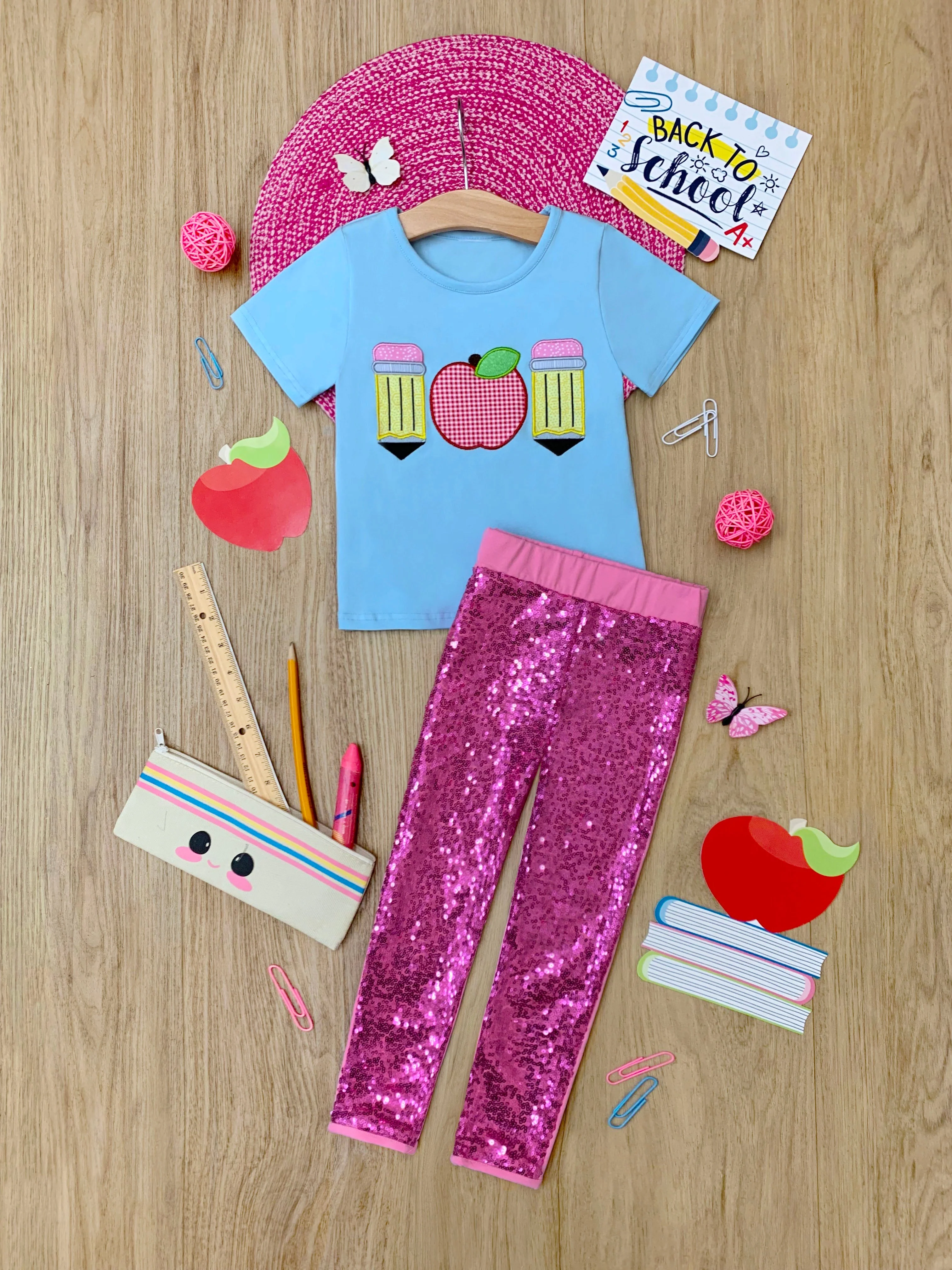 Time To Learn Sparkle Legging Set - Image 2