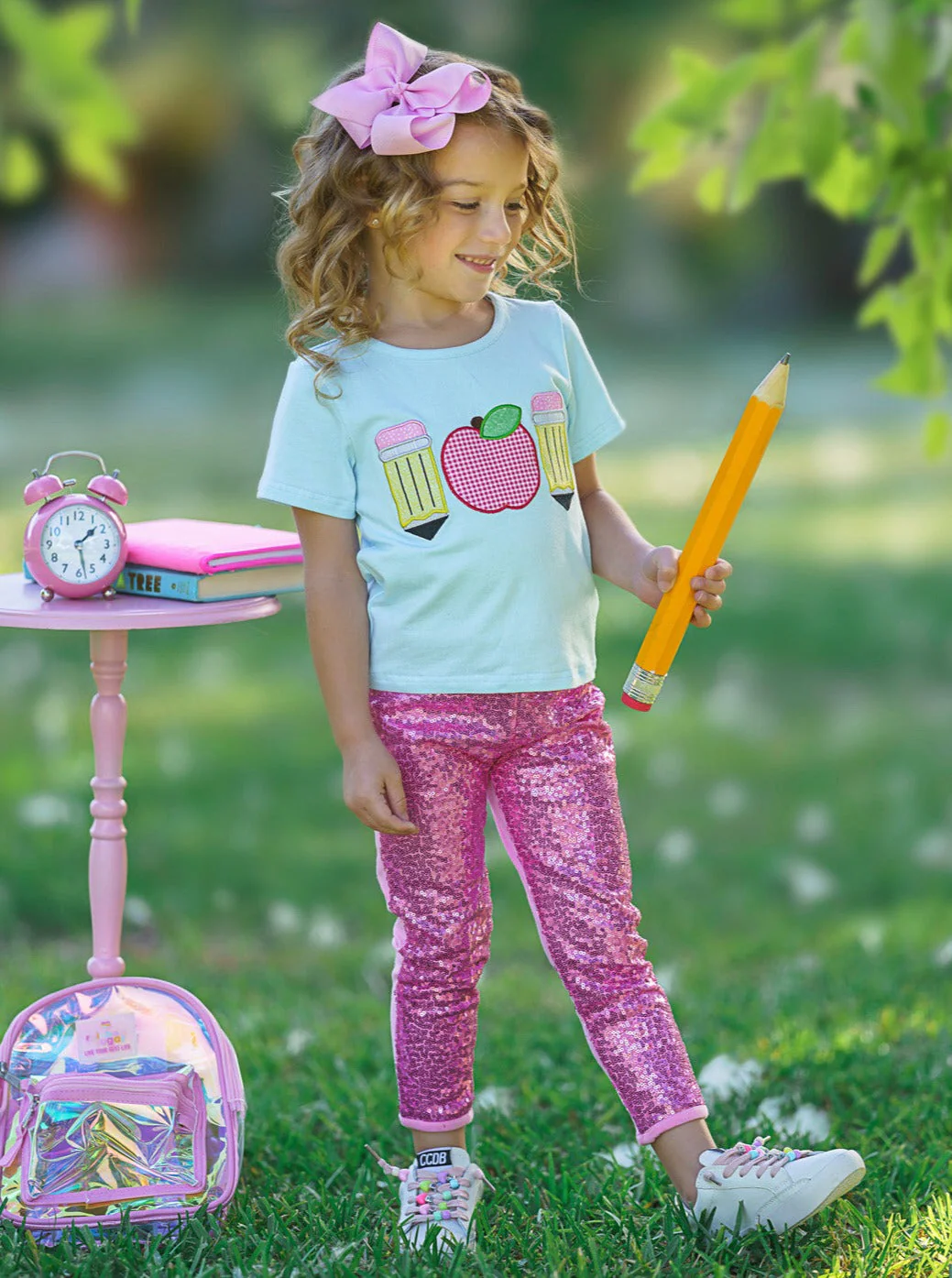 Time To Learn Sparkle Legging Set - Image 4