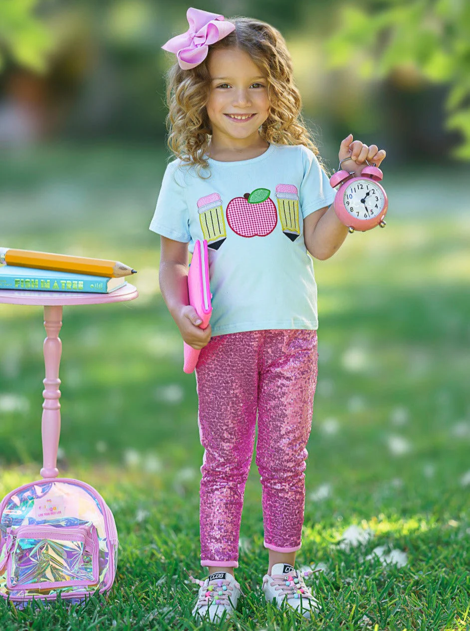 Time To Learn Sparkle Legging Set - Image 5