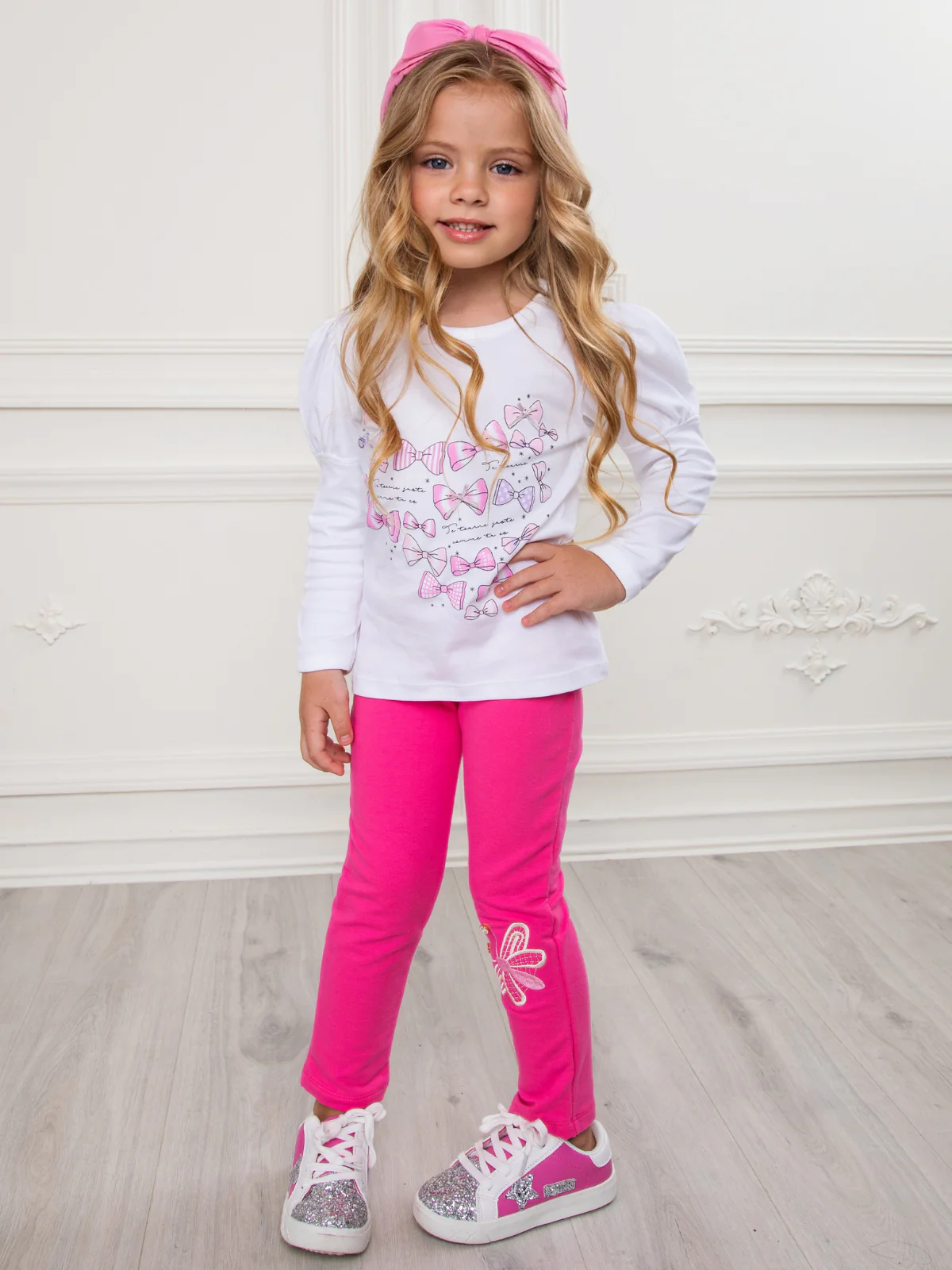 Blossom Butterfly Pink Premium Cotton Leggings - Image 4