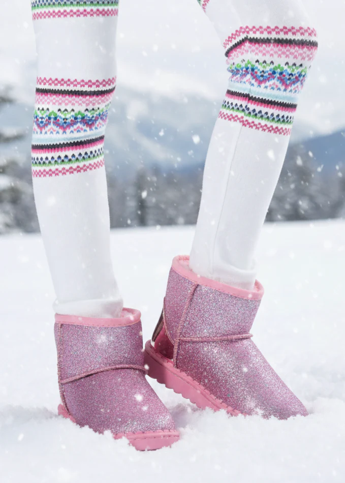 Pink Frost & Shine Glitter Boots - Image 2