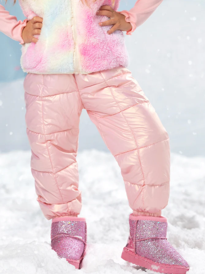 Pink Frost & Shine Glitter Boots - Image 4