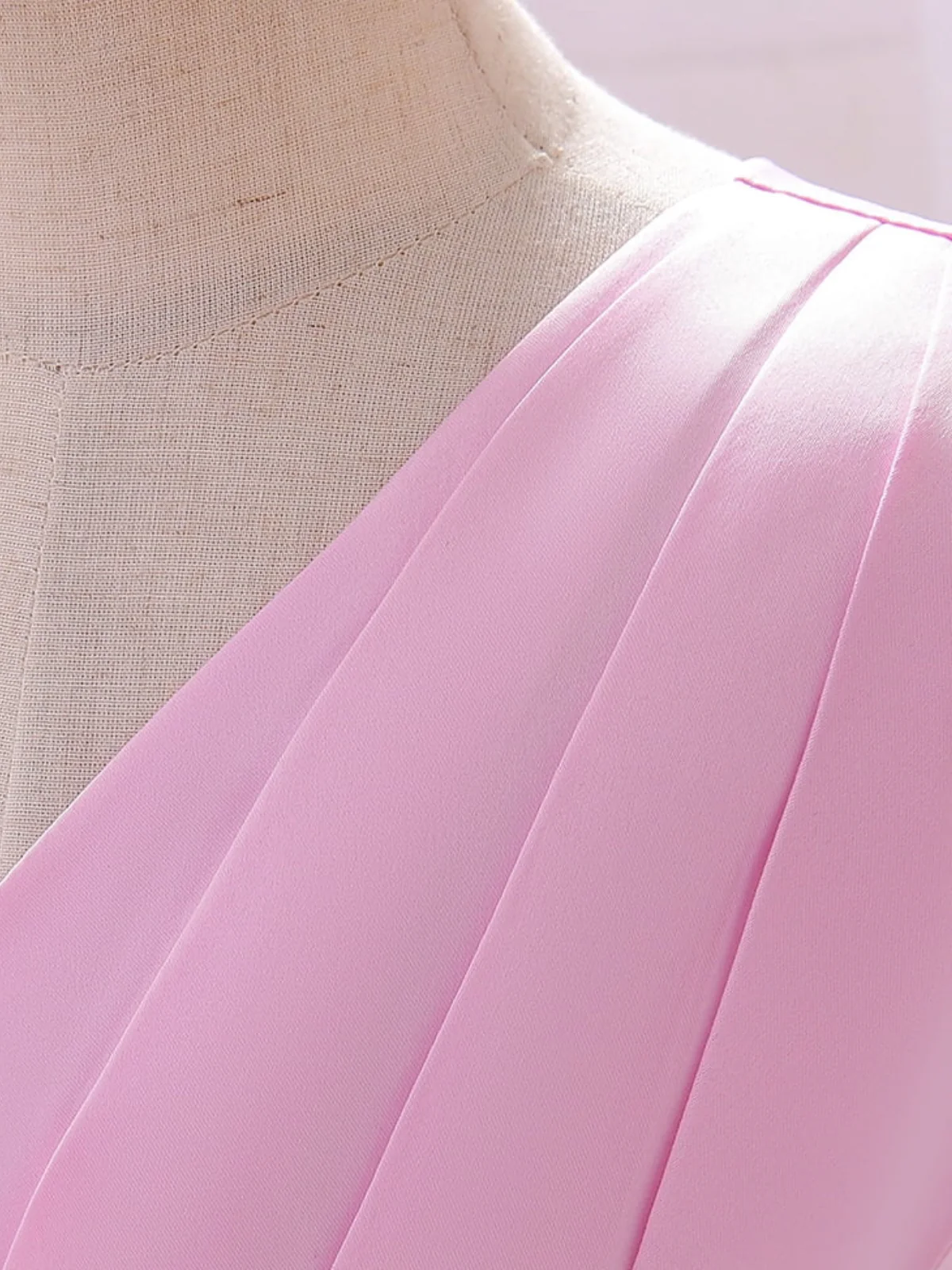 Blushing In Glam Pink Ruffle Tulle Gown - Image 6