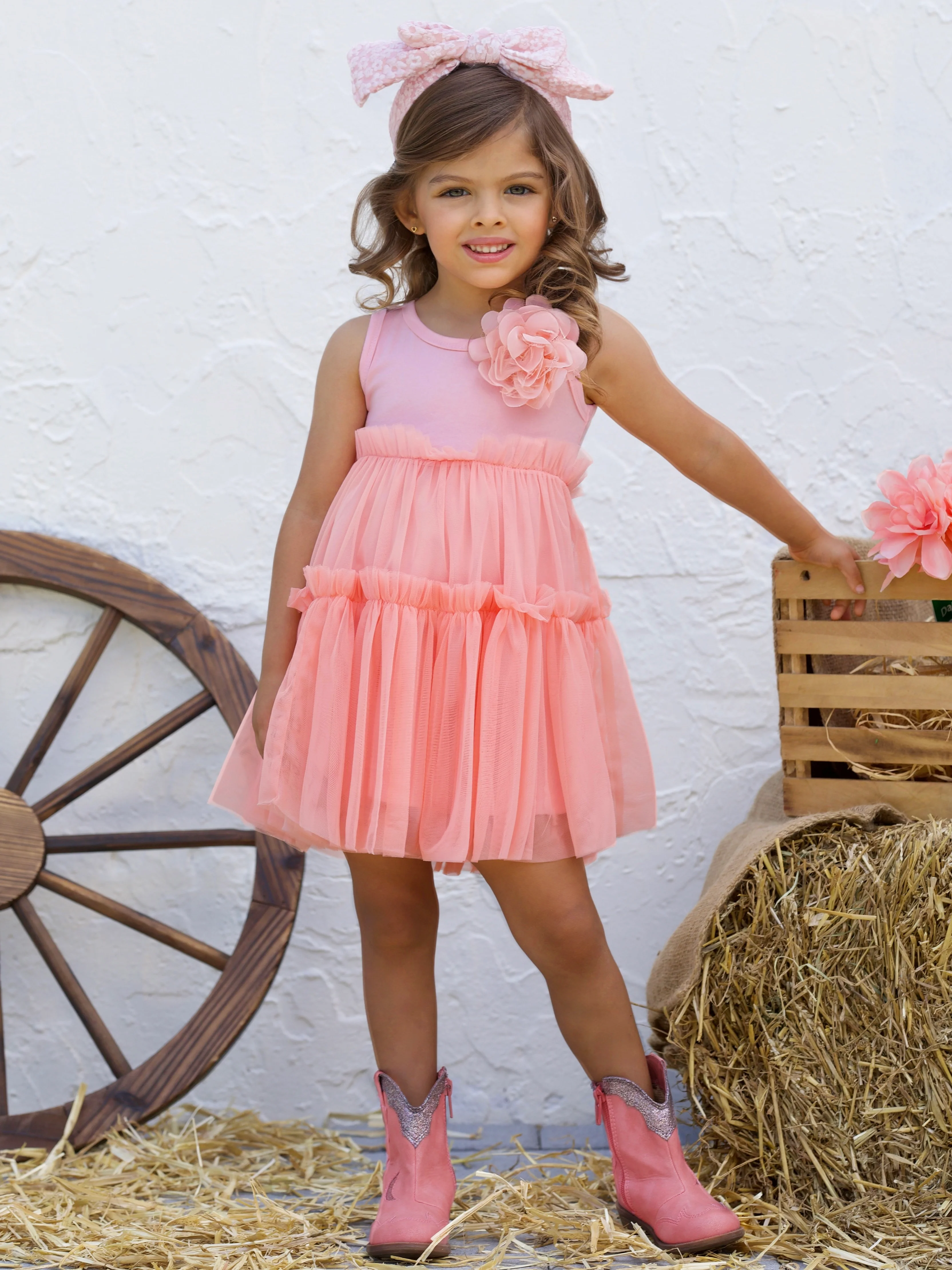 Pinky Dream Tiered Tutu Dress - Image 2