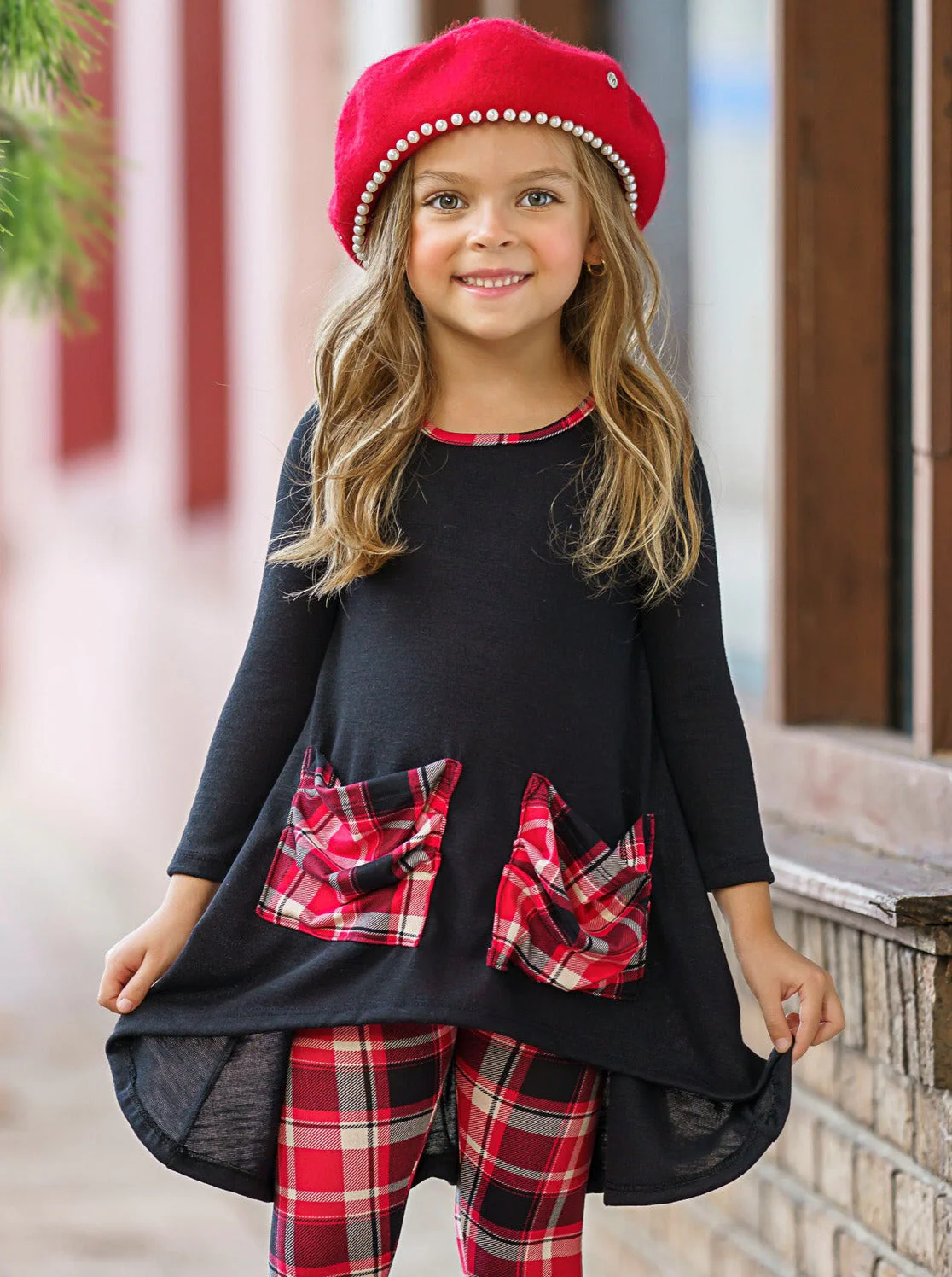 Girl Empowered Plaid Legging Set - Image 2