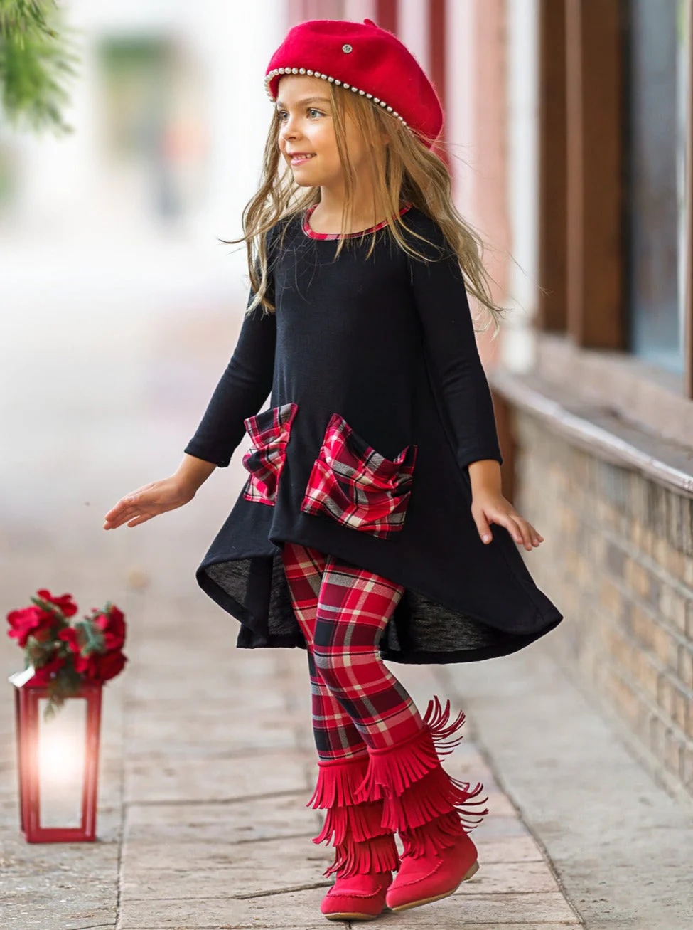 Girl Empowered Plaid Legging Set - Image 6