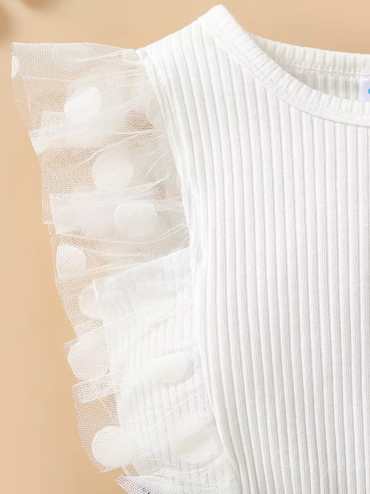 Daisy Dream Flutter Sleeve Top and Denim Short Set - Image 11