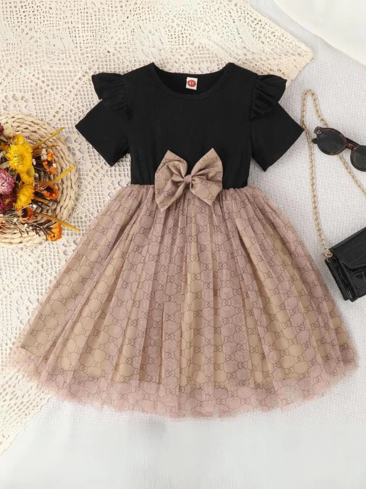 Playful Bow Tutu Dress - Image 5