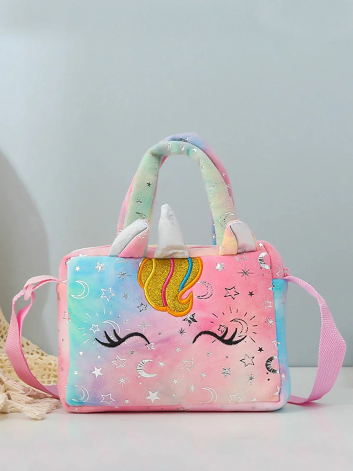 Out For Strolls Multicolor Unicorn Bag - Image 3