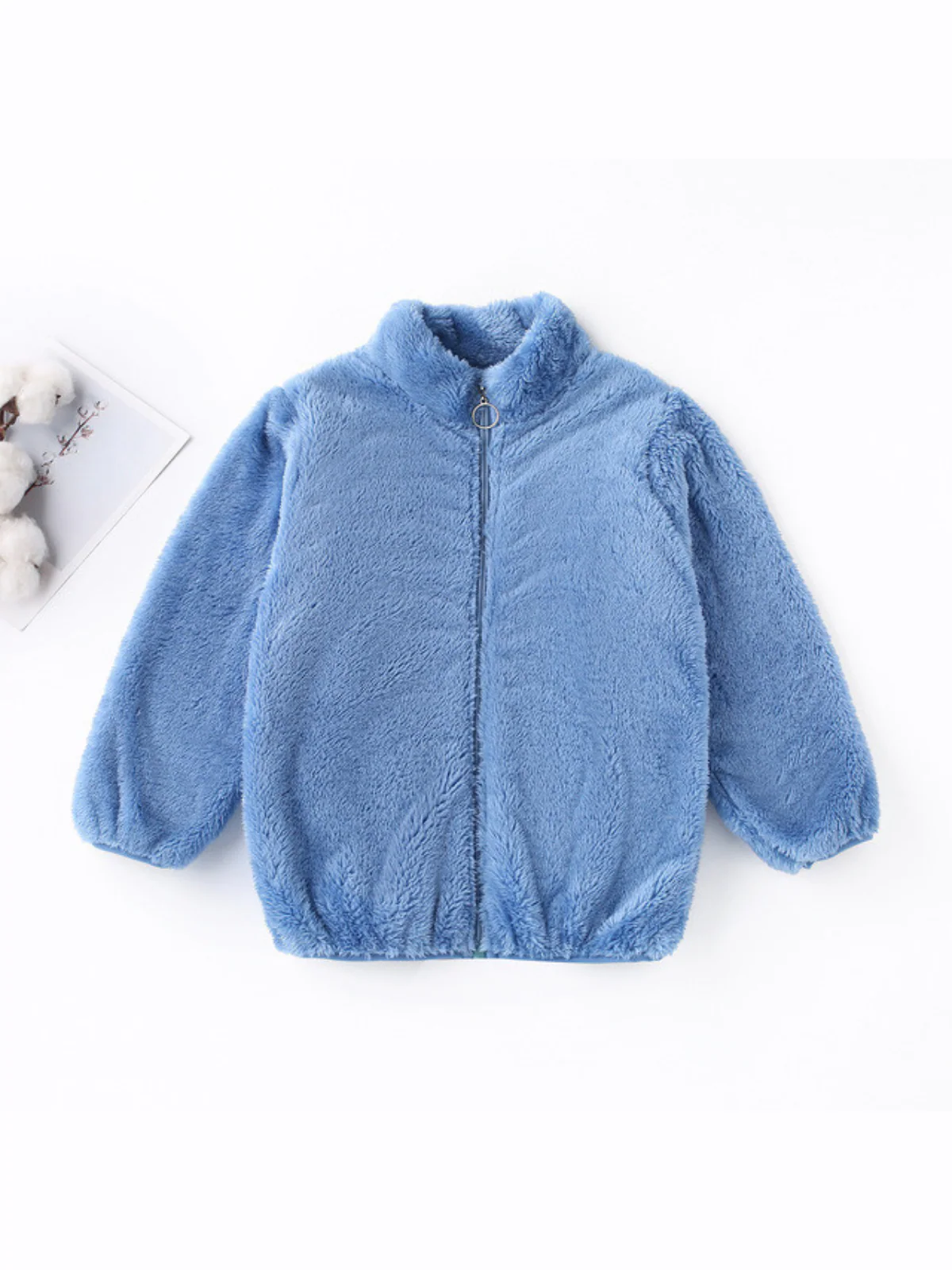 Plush Teddy Zip Up Jacket - Image 4