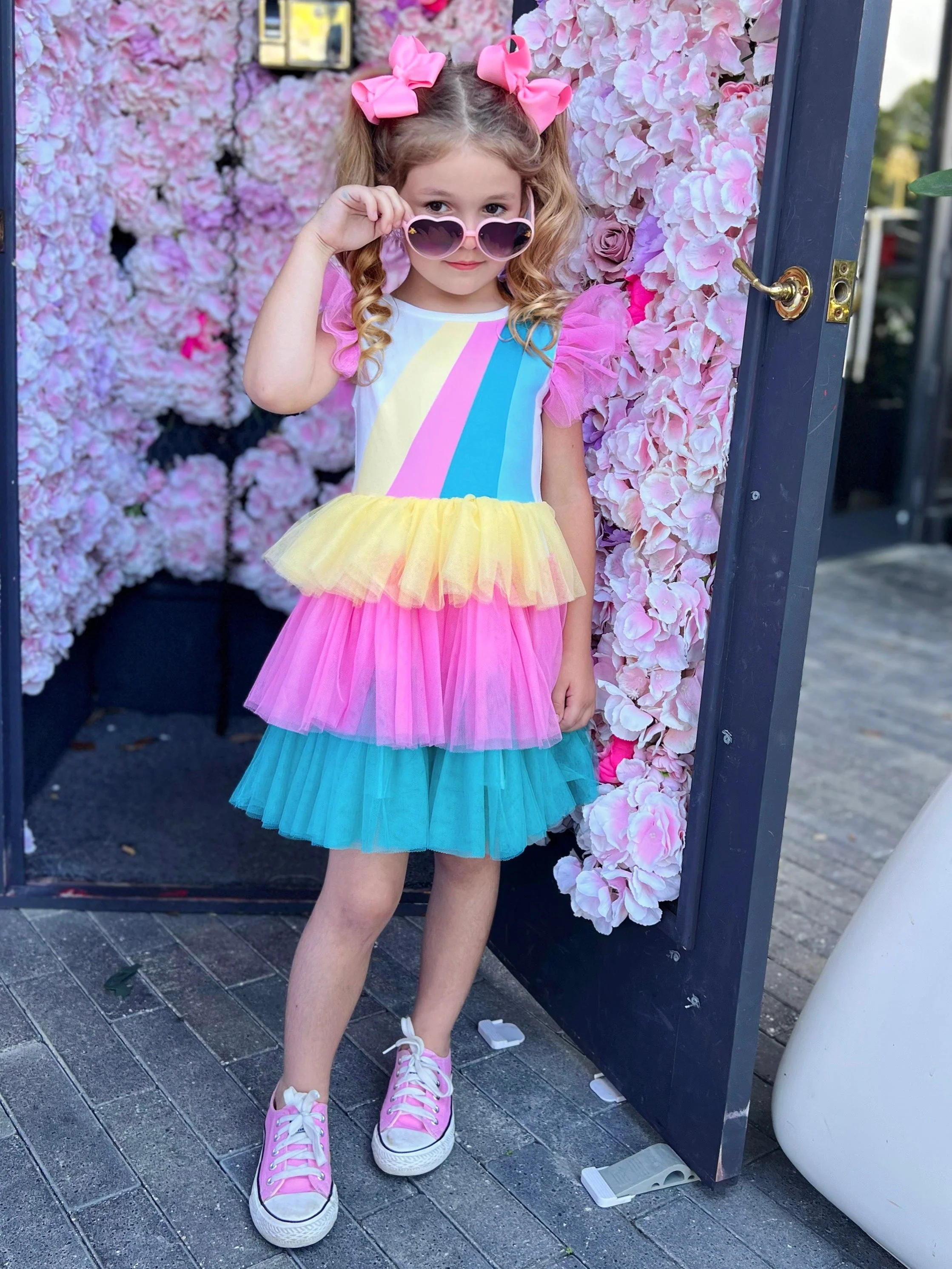Pop Of Color Rainbow Dress - Image 3