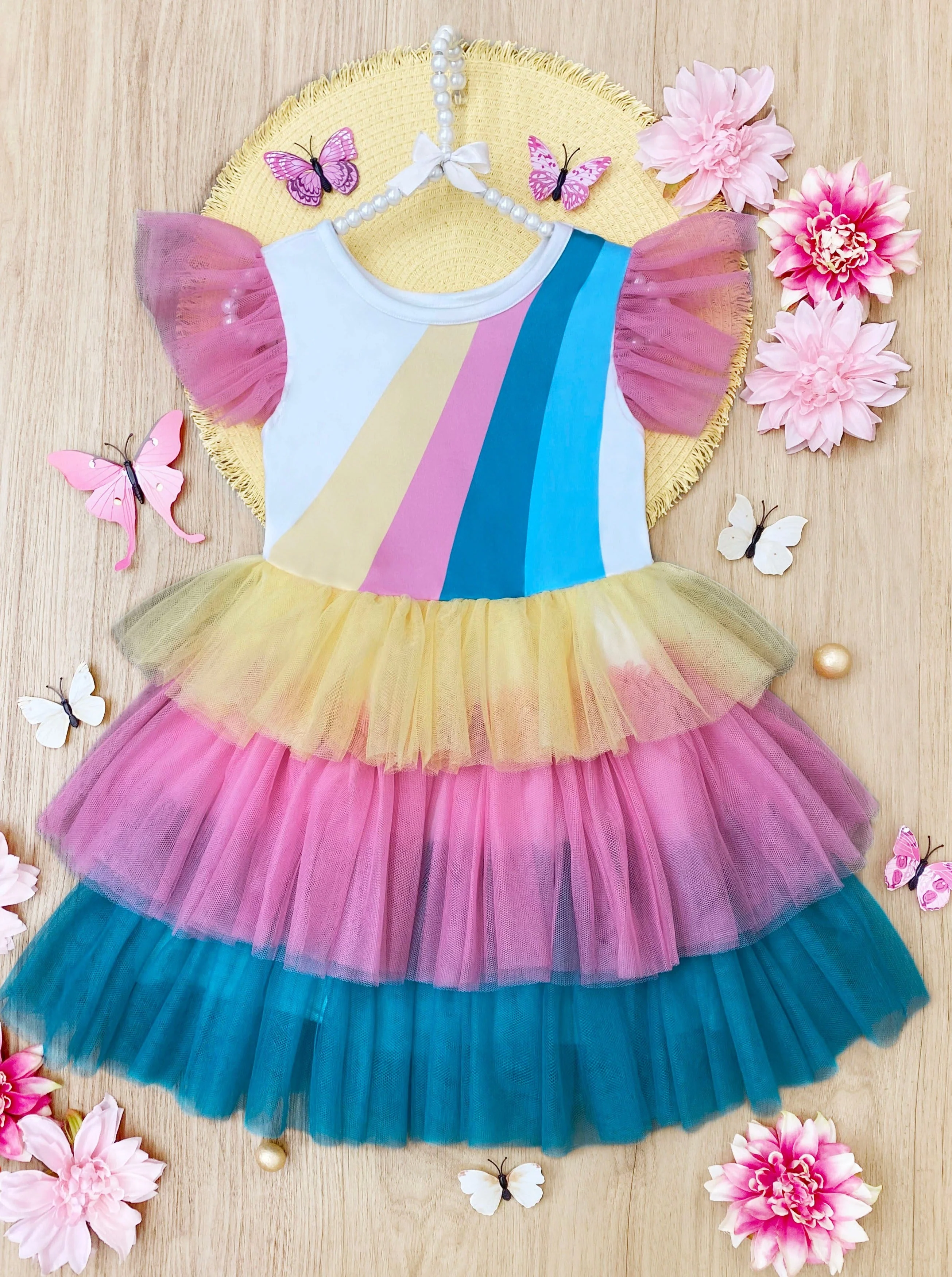 Pop Of Color Rainbow Dress - Image 6