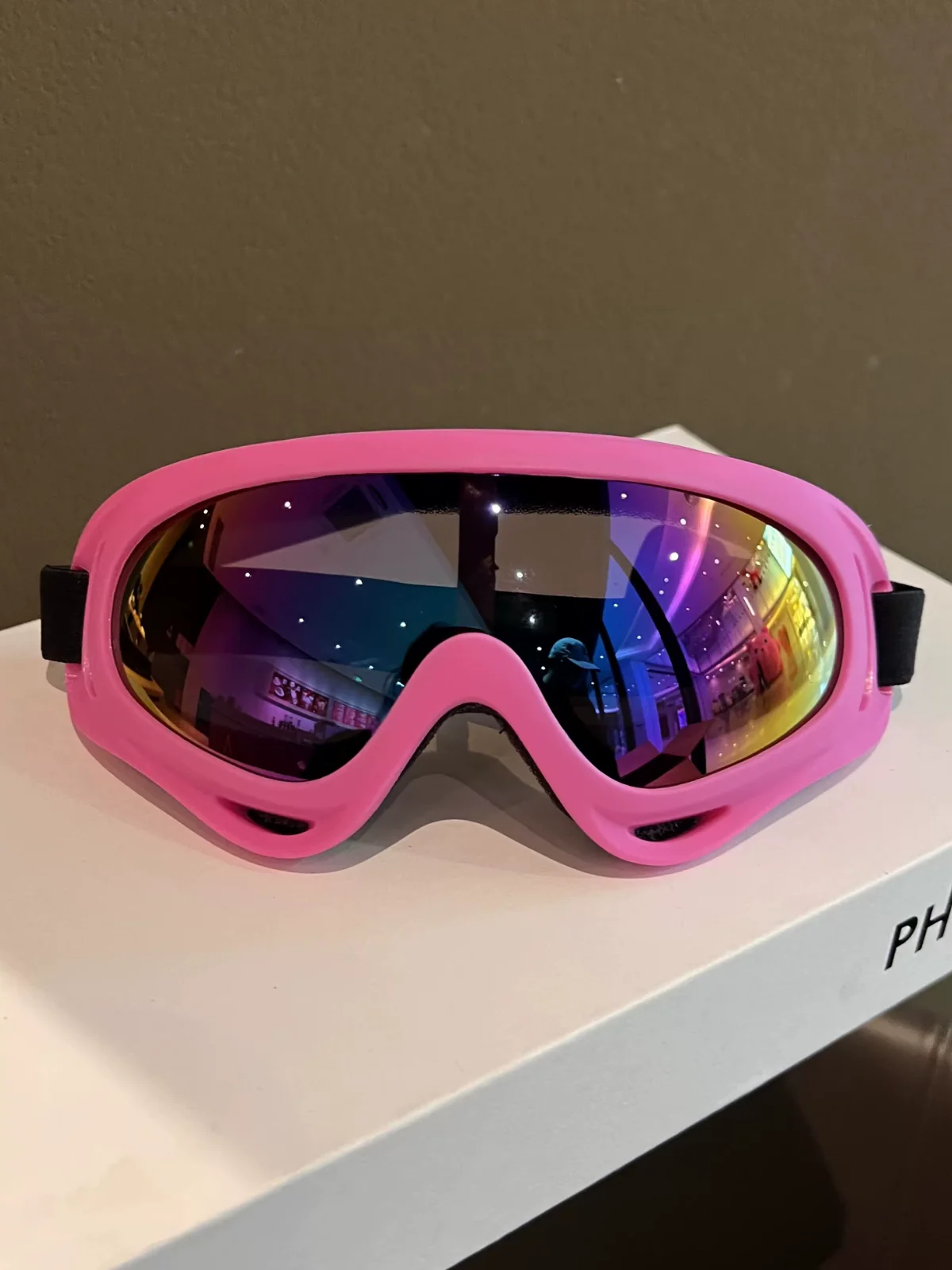 Powder Pink Shield Anti-Fog Ski Goggles - Image 2