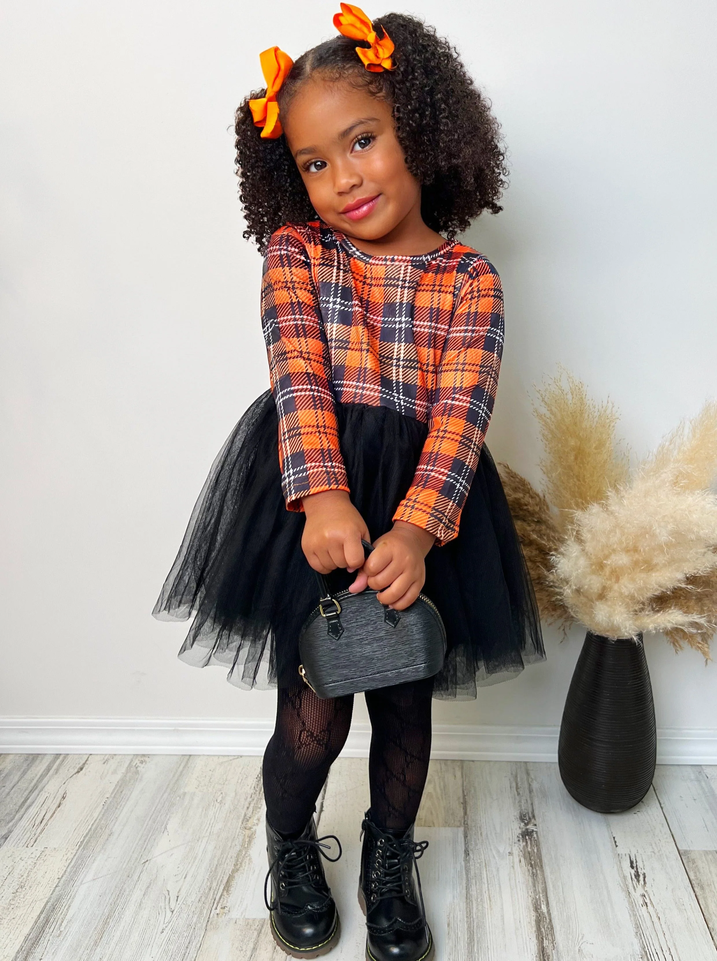 Preppy Plaid Tutu Dress - Image 2