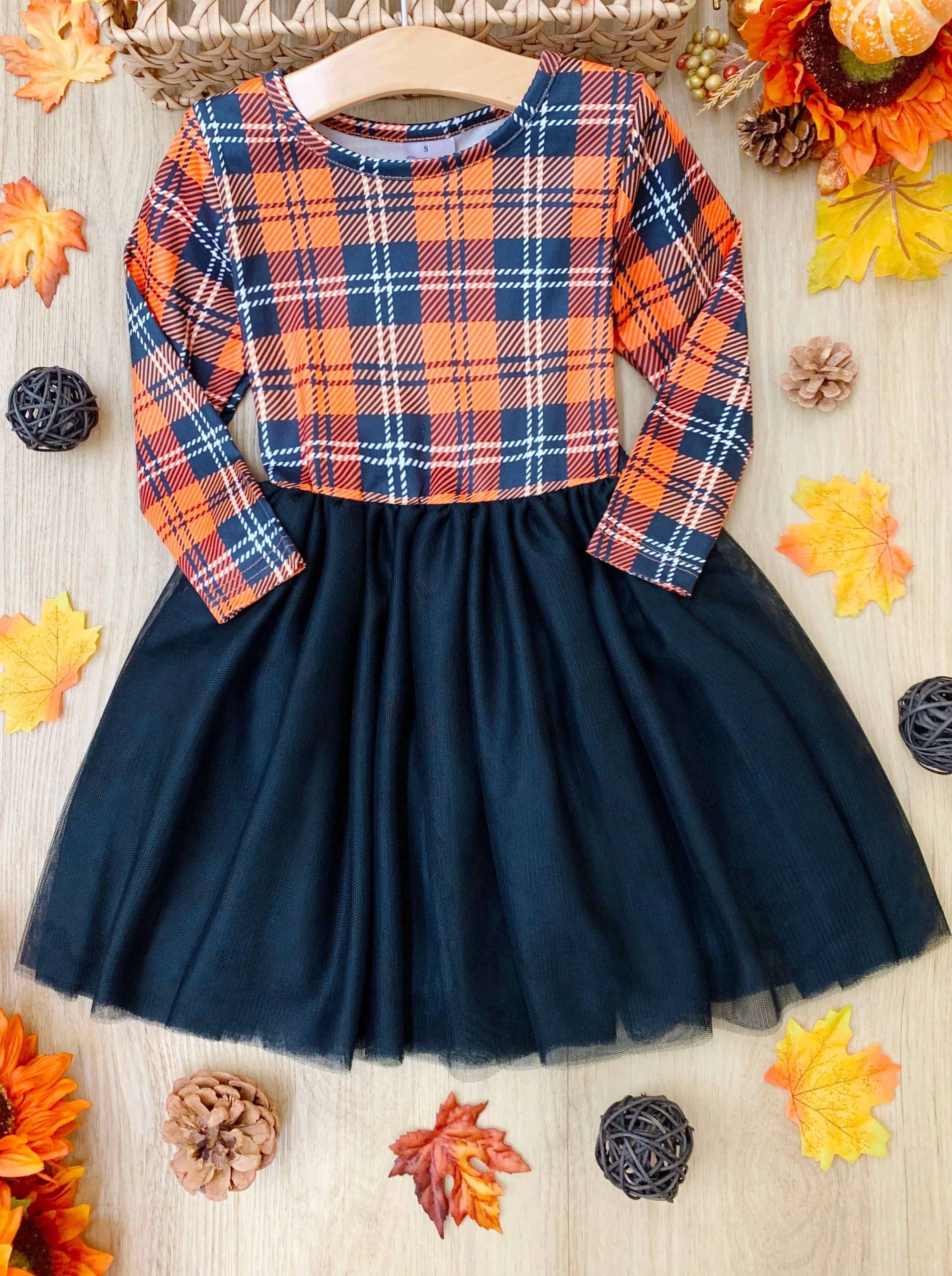 Preppy Plaid Tutu Dress - Image 3