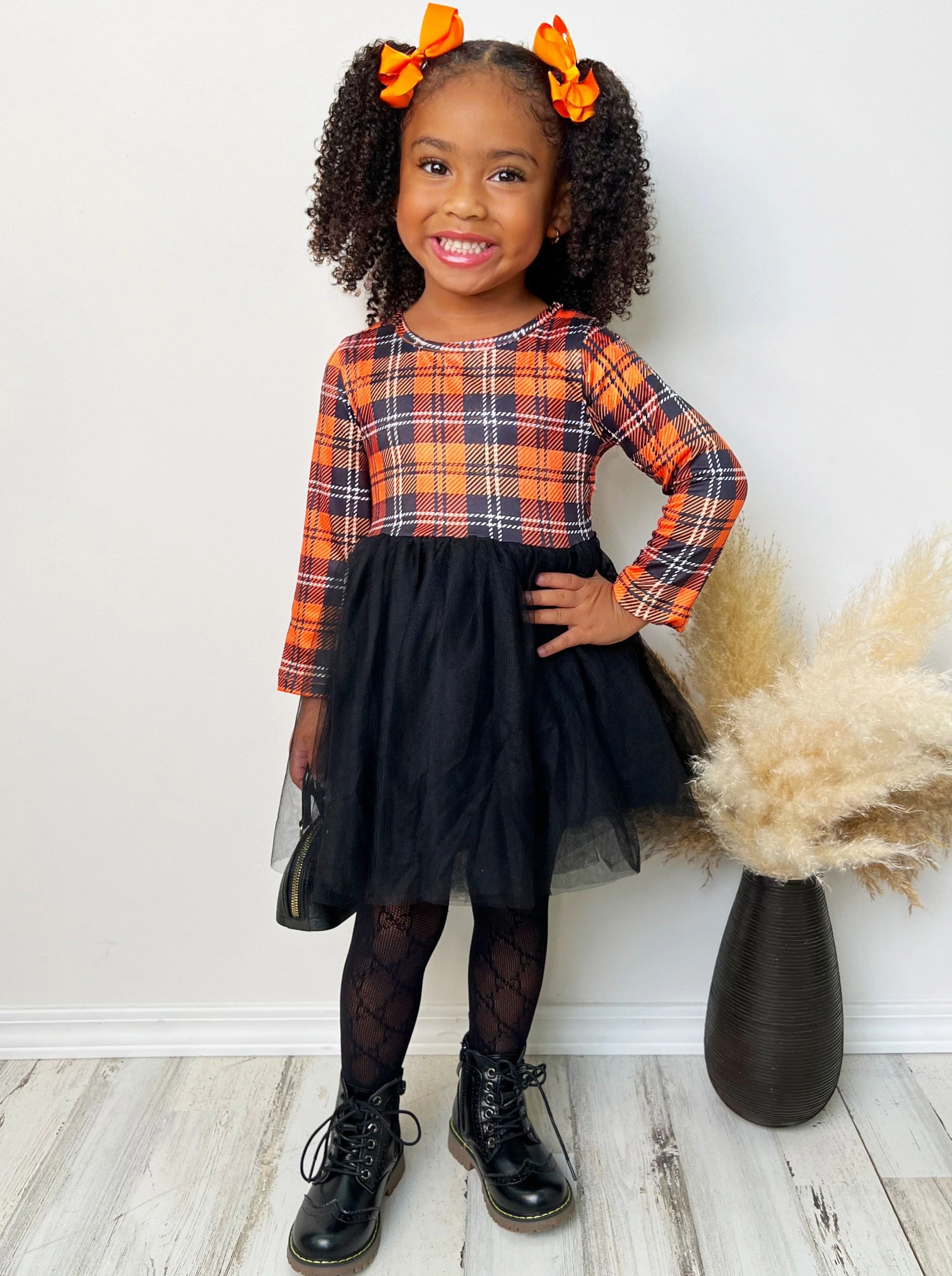 Preppy Plaid Tutu Dress - Image 4