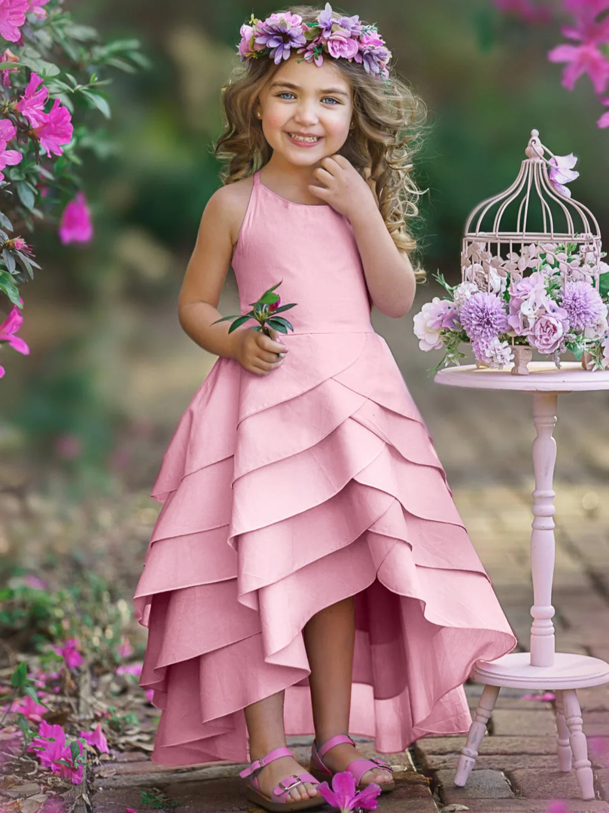 Pretty Petal Diva Tiered Dress - Image 2