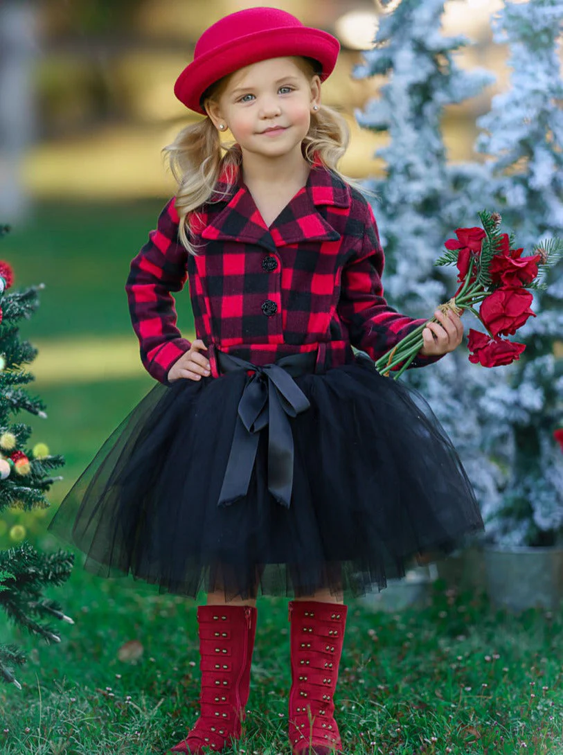 Pretty Plaid Blazer Tutu Dress - Image 2