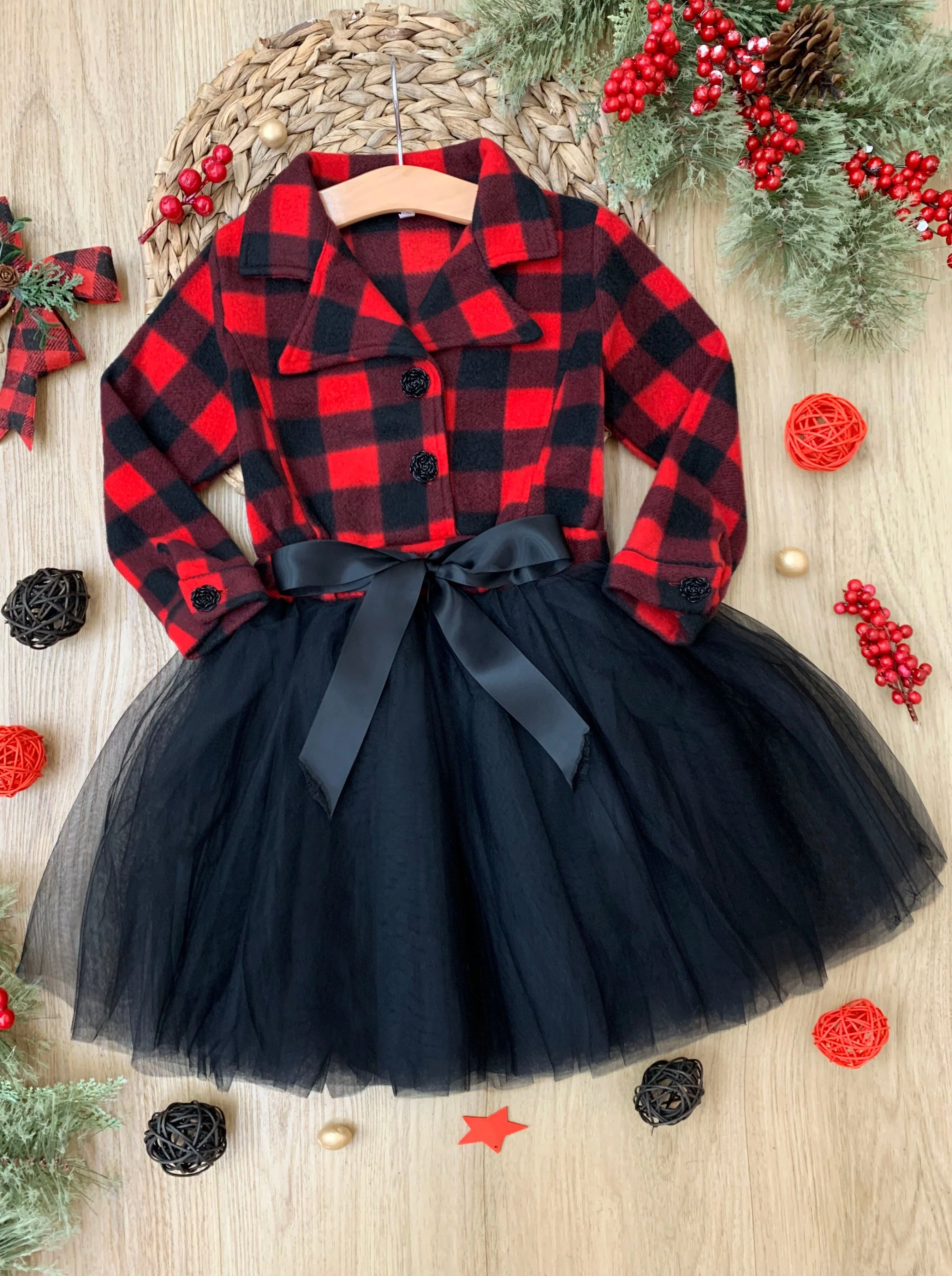 Pretty Plaid Blazer Tutu Dress - Image 3