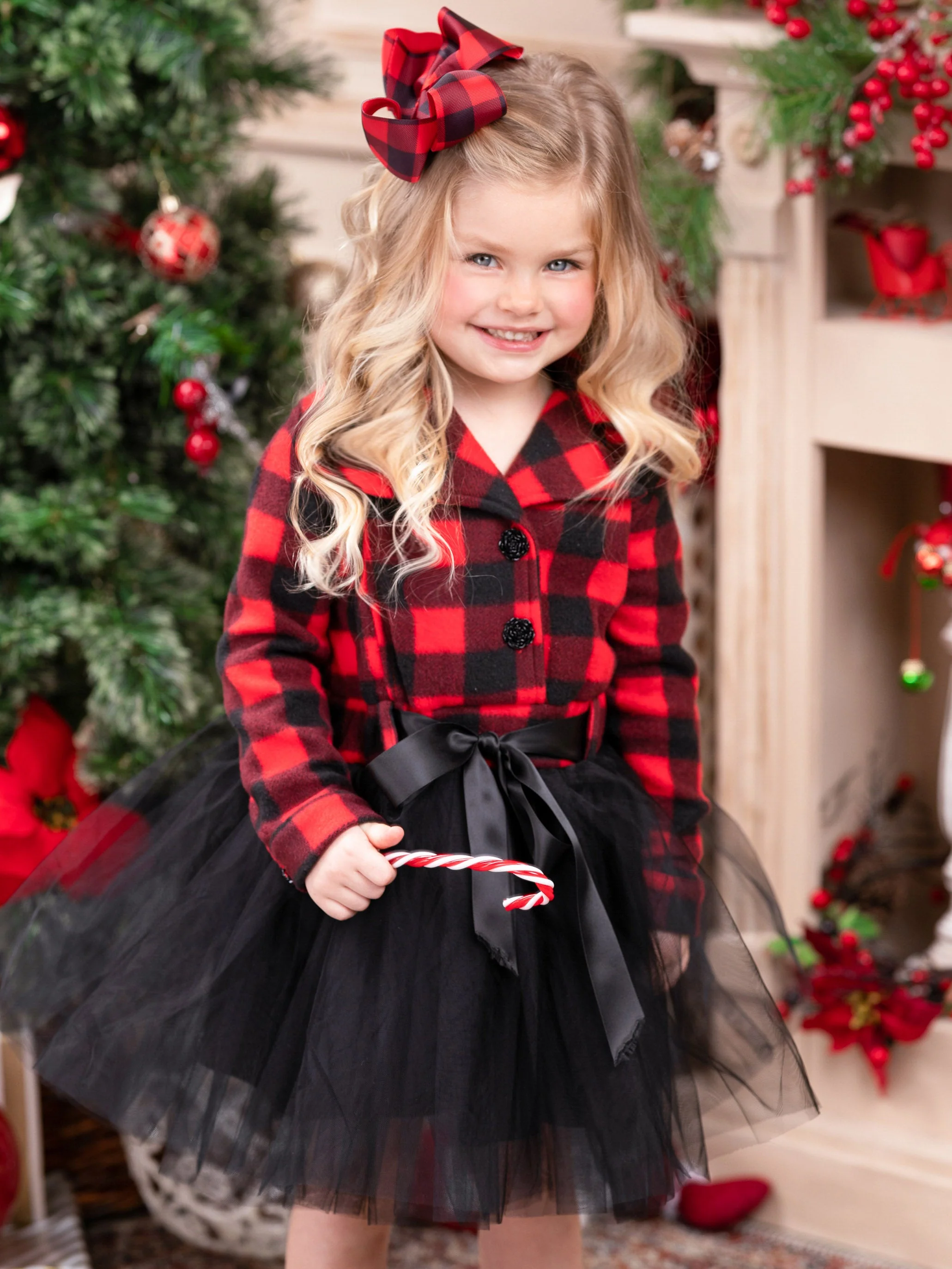 Pretty Plaid Blazer Tutu Dress - Image 4