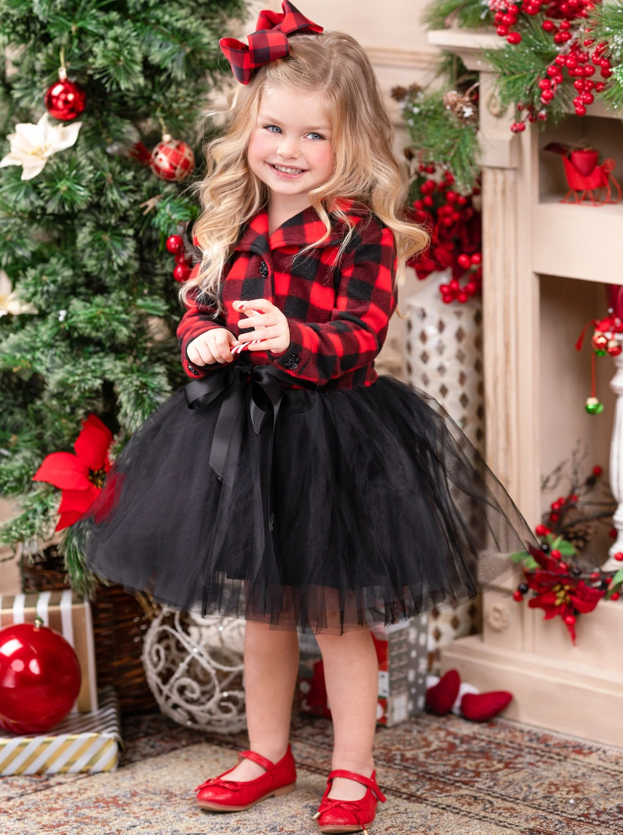 Pretty Plaid Blazer Tutu Dress - Image 5